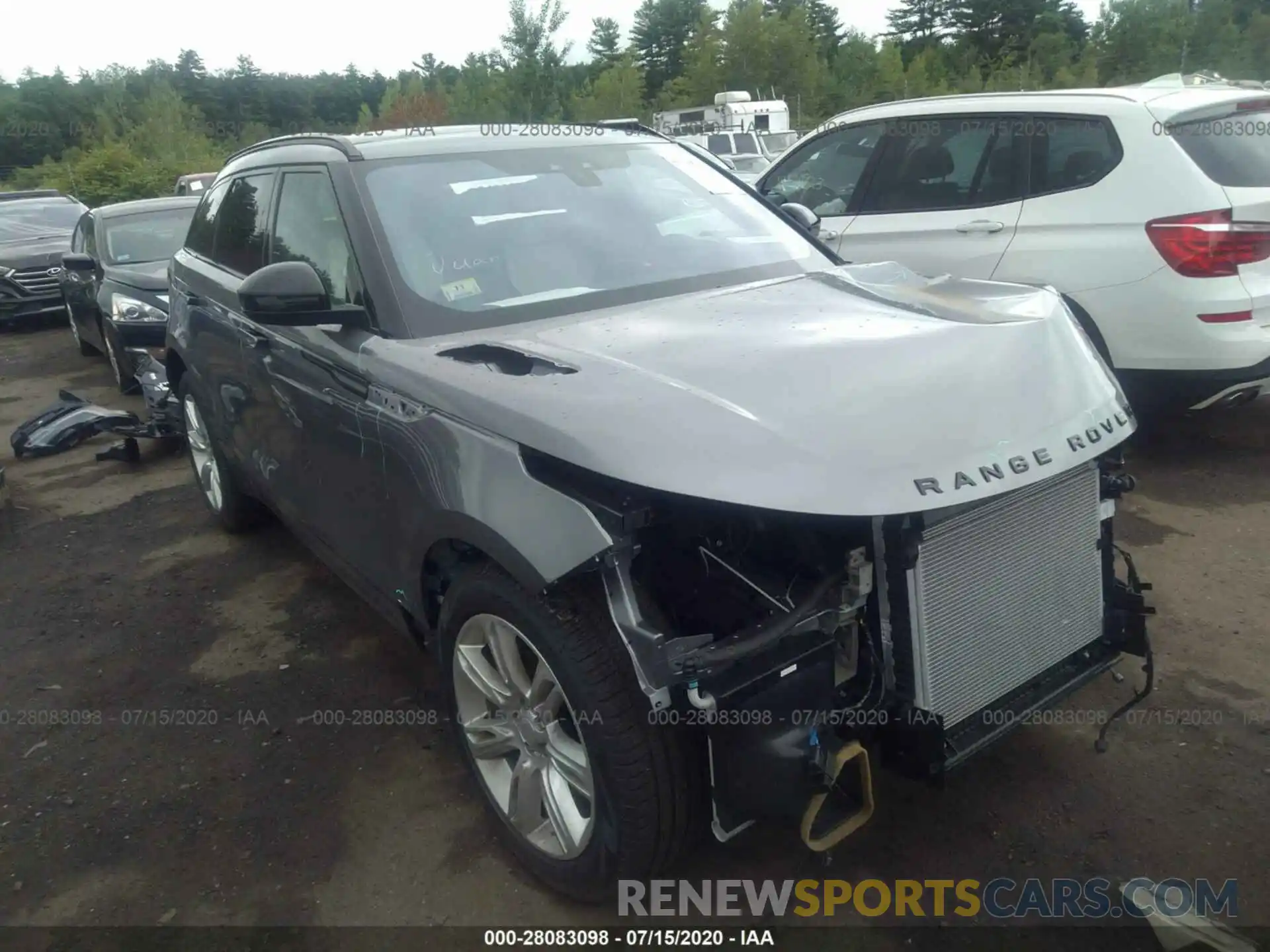 1 Photograph of a damaged car SALYK2EX2LA243976 LAND ROVER RANGE ROVER VELAR 2020