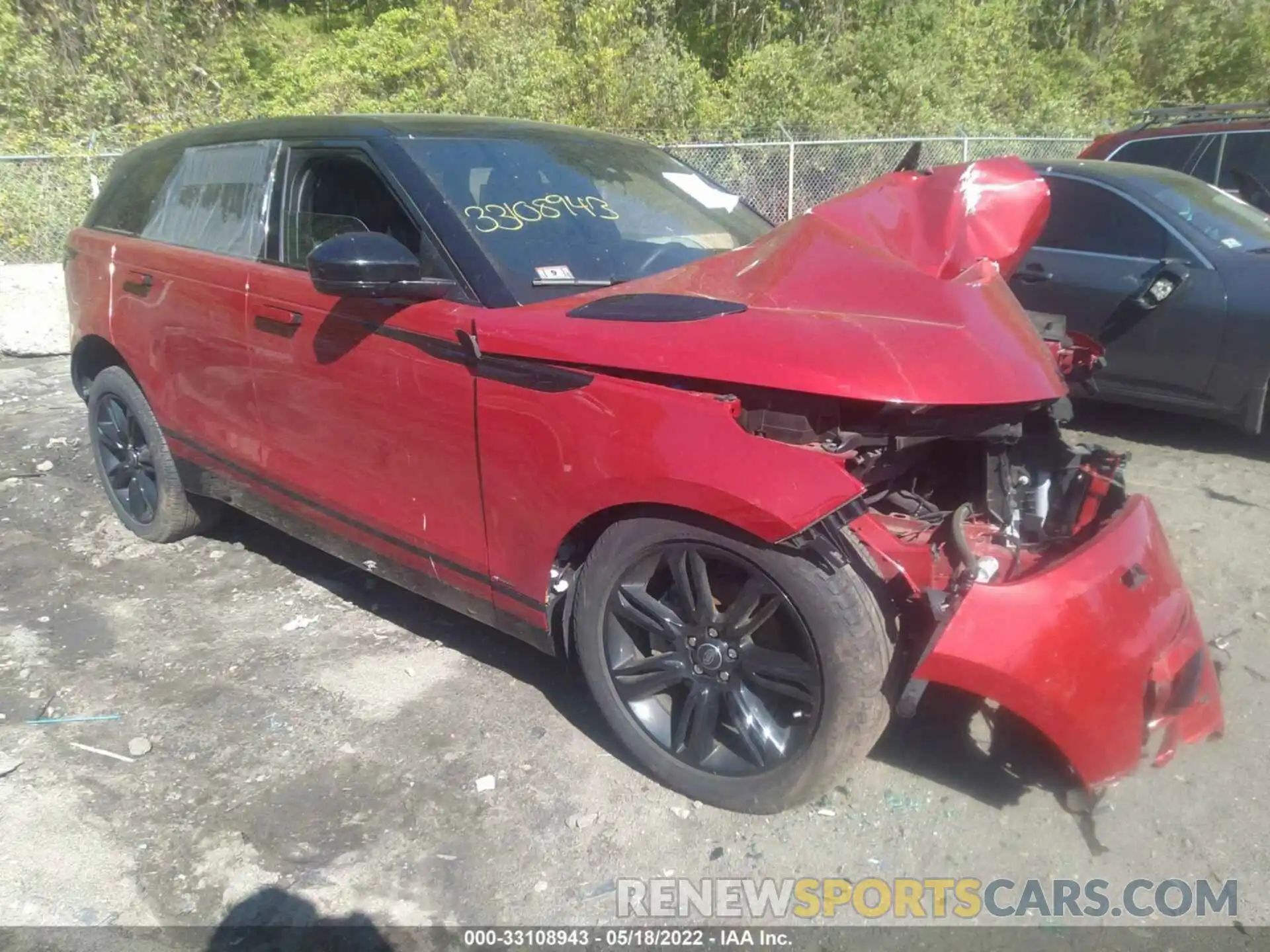 1 Photograph of a damaged car SALYK2EX2LA272958 LAND ROVER RANGE ROVER VELAR 2020