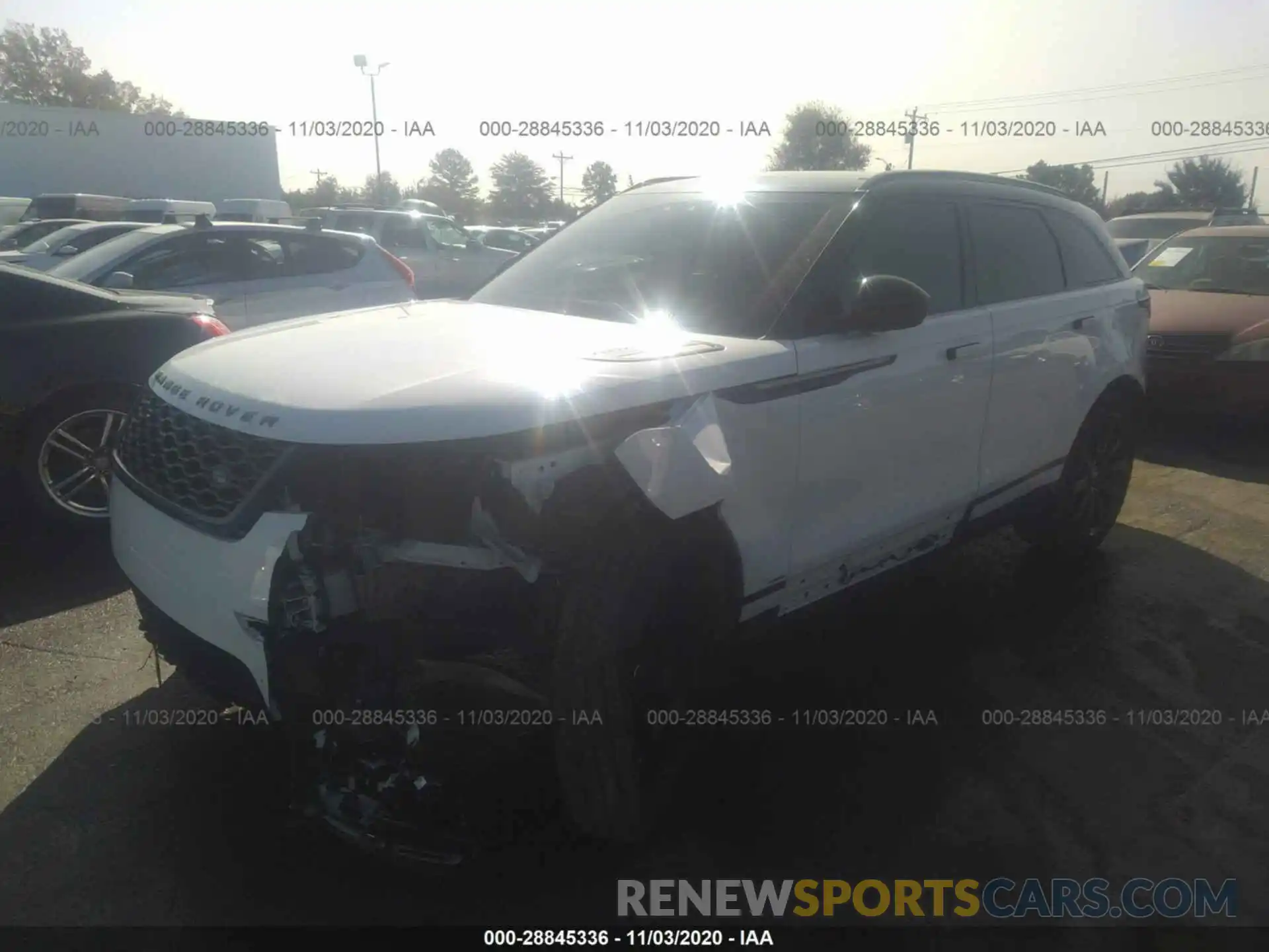 2 Фотография поврежденного автомобиля SALYK2EX3LA239869 LAND ROVER RANGE ROVER VELAR 2020