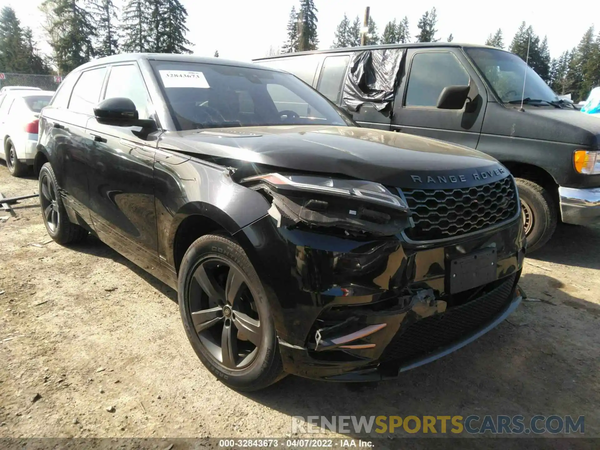 1 Photograph of a damaged car SALYK2EX3LA253724 LAND ROVER RANGE ROVER VELAR 2020