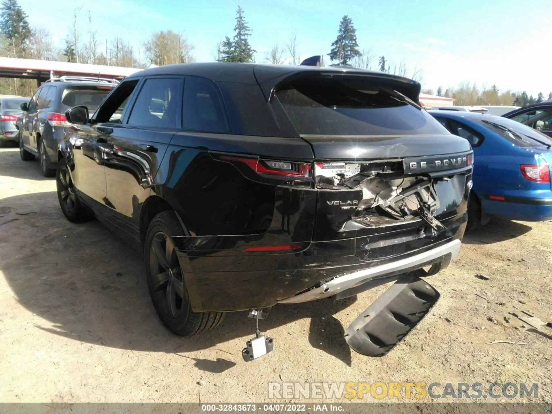 3 Фотография поврежденного автомобиля SALYK2EX3LA253724 LAND ROVER RANGE ROVER VELAR 2020