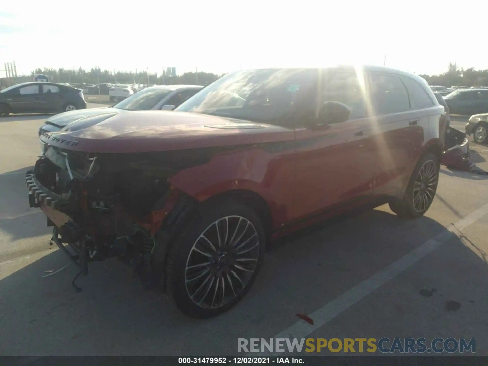 2 Photograph of a damaged car SALYK2EX5LA243518 LAND ROVER RANGE ROVER VELAR 2020