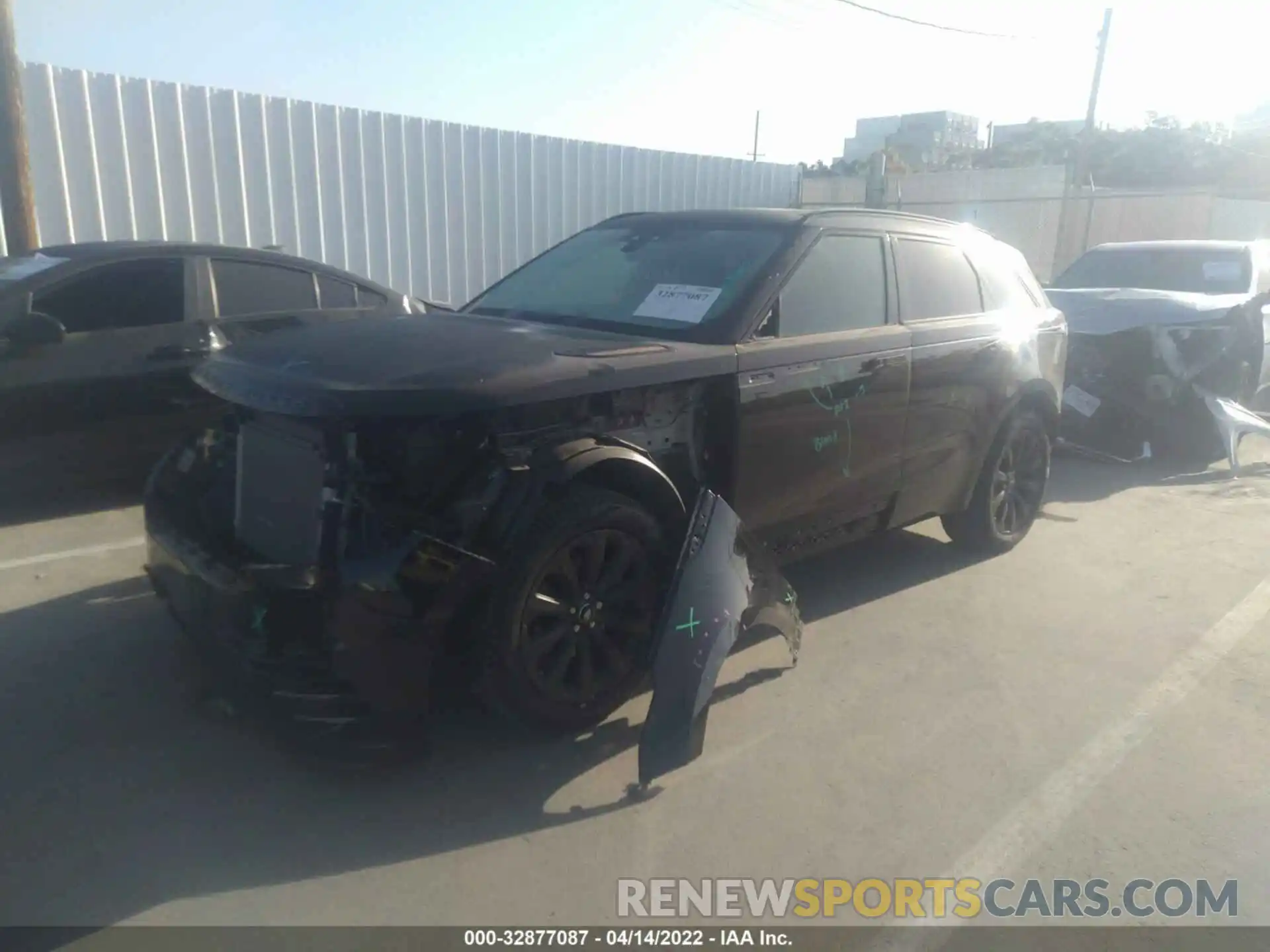 2 Photograph of a damaged car SALYK2EX5LA287163 LAND ROVER RANGE ROVER VELAR 2020