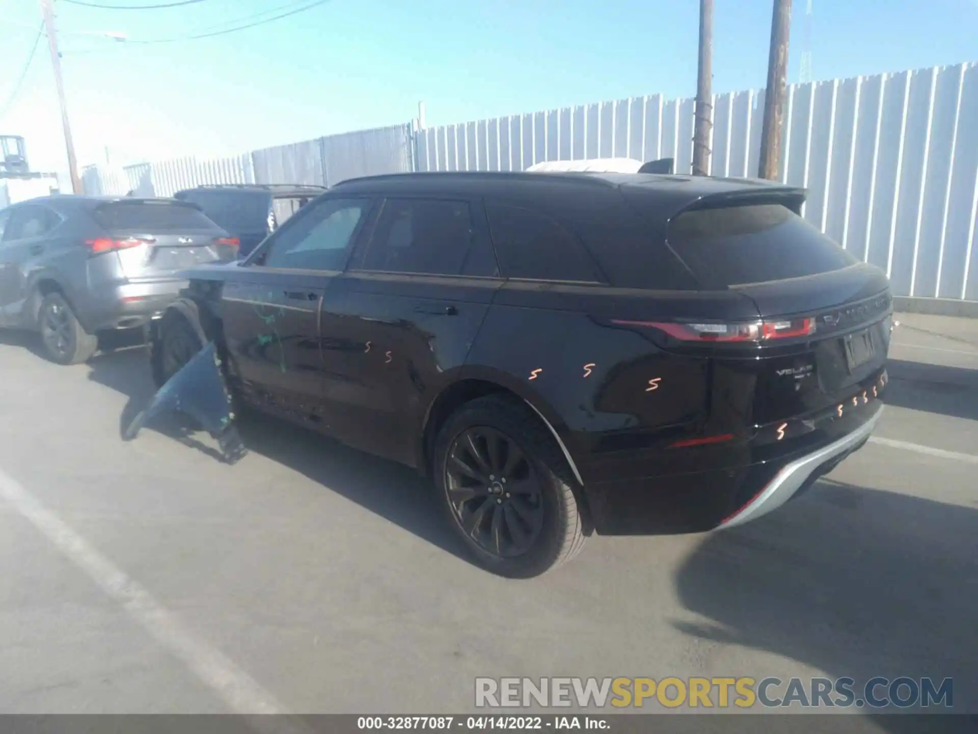 3 Фотография поврежденного автомобиля SALYK2EX5LA287163 LAND ROVER RANGE ROVER VELAR 2020