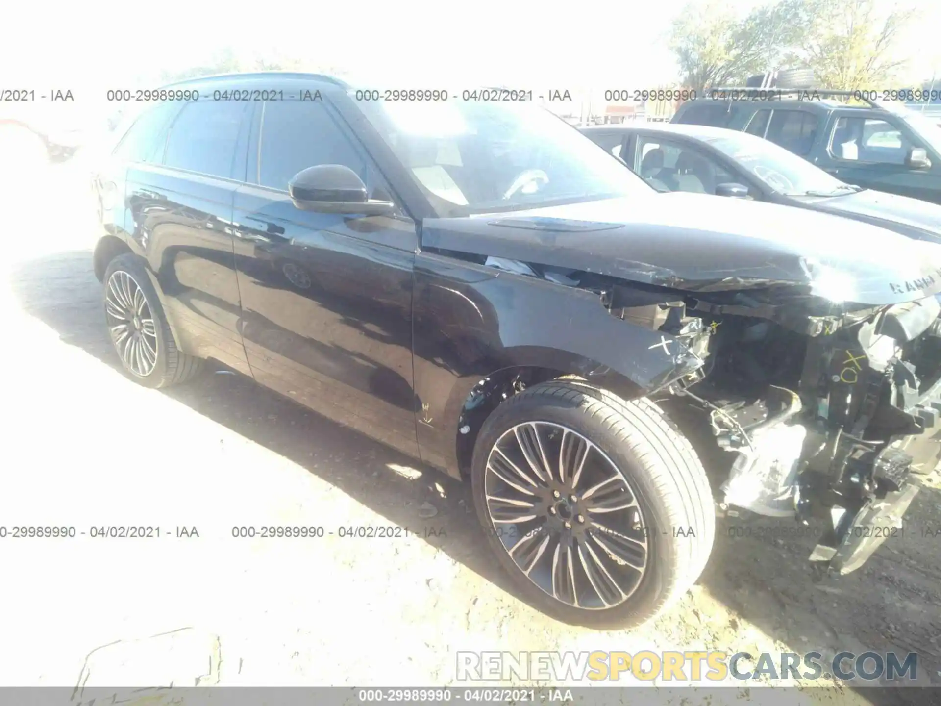 1 Photograph of a damaged car SALYK2EX5LA290600 LAND ROVER RANGE ROVER VELAR 2020