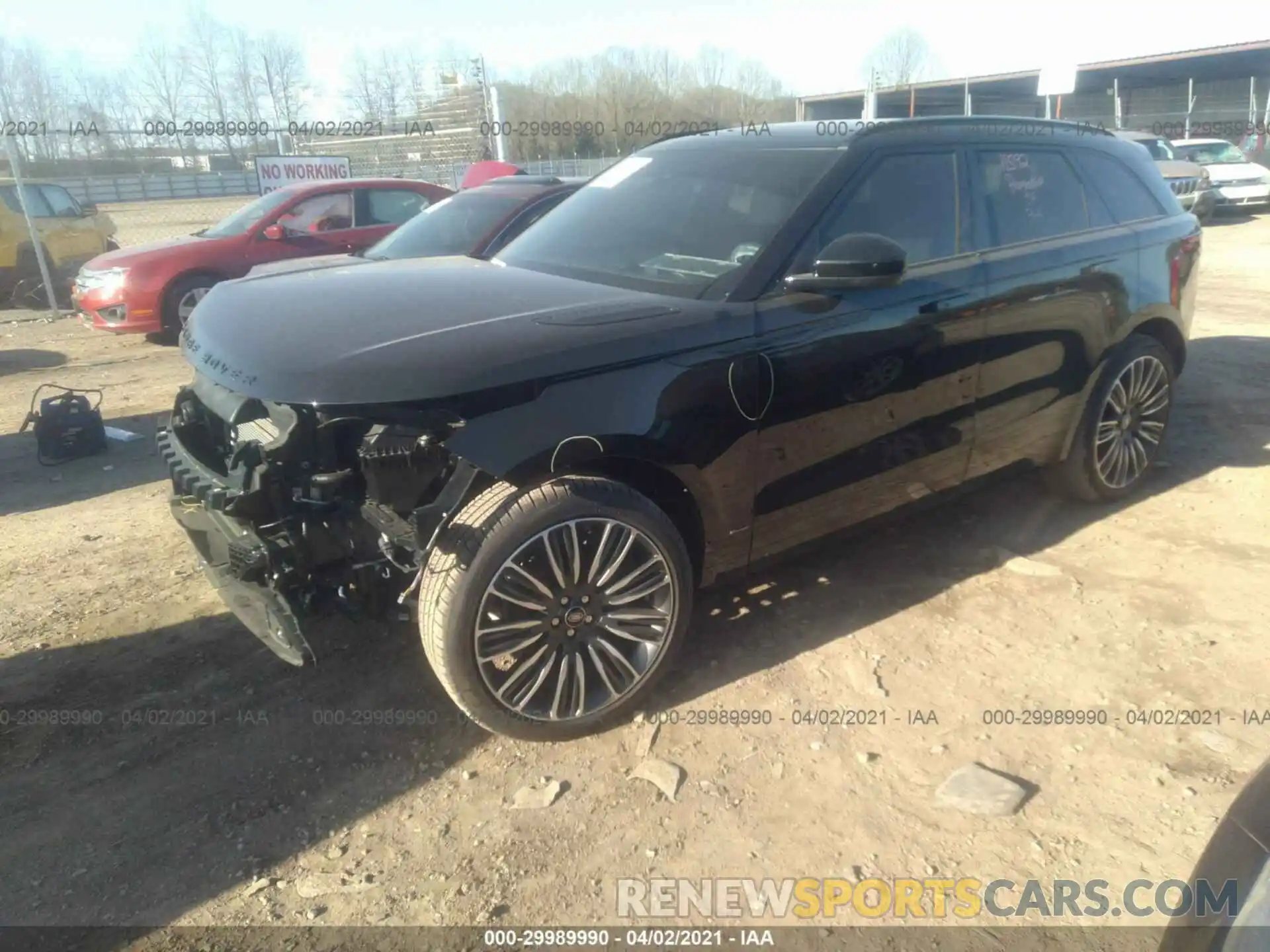 2 Photograph of a damaged car SALYK2EX5LA290600 LAND ROVER RANGE ROVER VELAR 2020