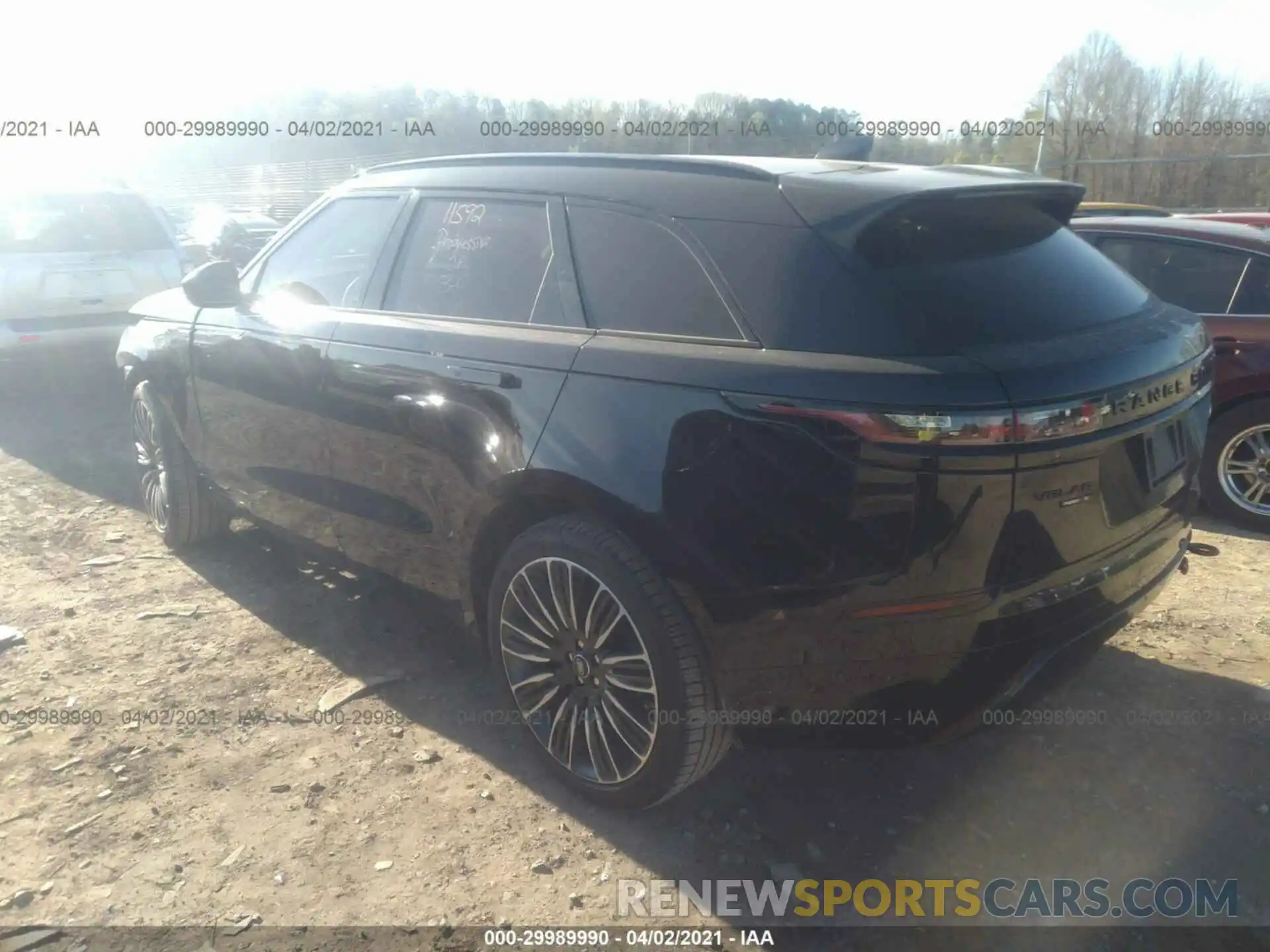 3 Photograph of a damaged car SALYK2EX5LA290600 LAND ROVER RANGE ROVER VELAR 2020