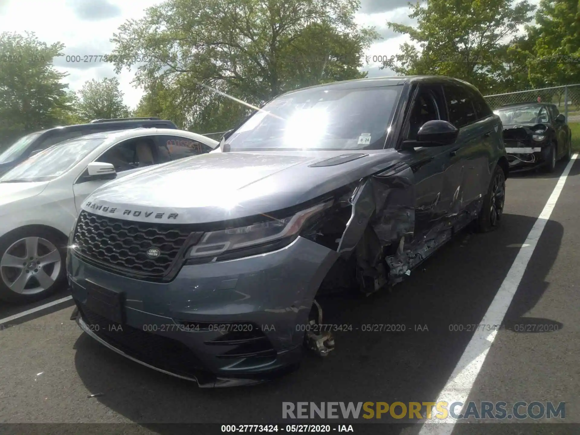 2 Фотография поврежденного автомобиля SALYK2EX7LA239678 LAND ROVER RANGE ROVER VELAR 2020