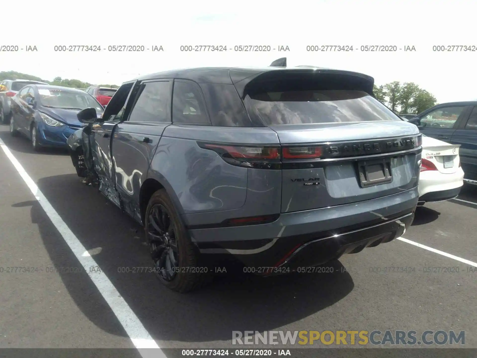 3 Photograph of a damaged car SALYK2EX7LA239678 LAND ROVER RANGE ROVER VELAR 2020