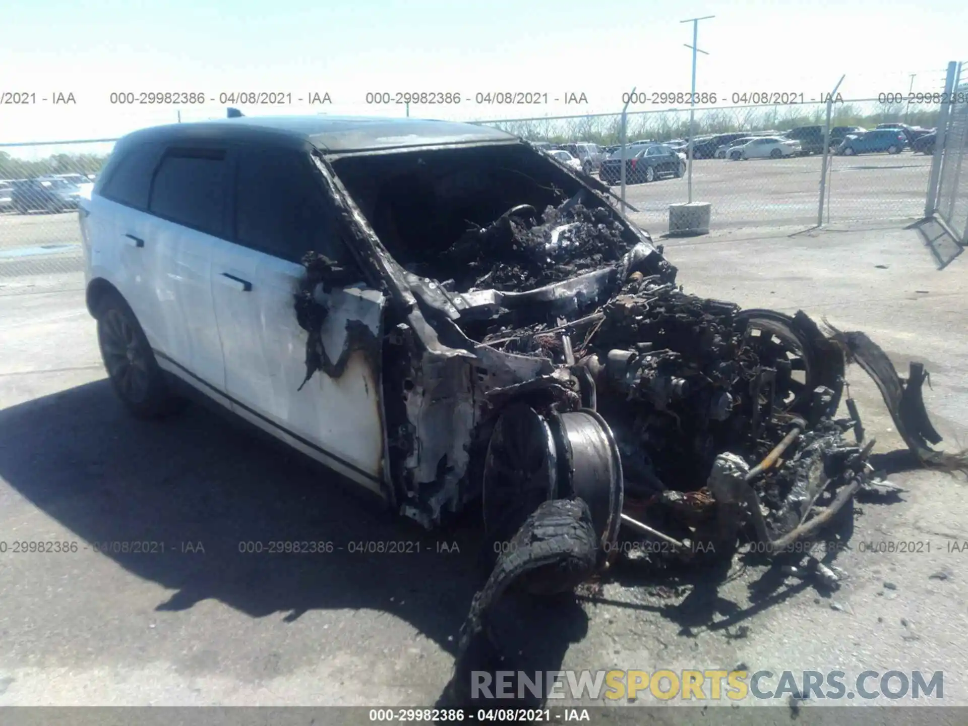 1 Photograph of a damaged car SALYK2EX7LA267643 LAND ROVER RANGE ROVER VELAR 2020