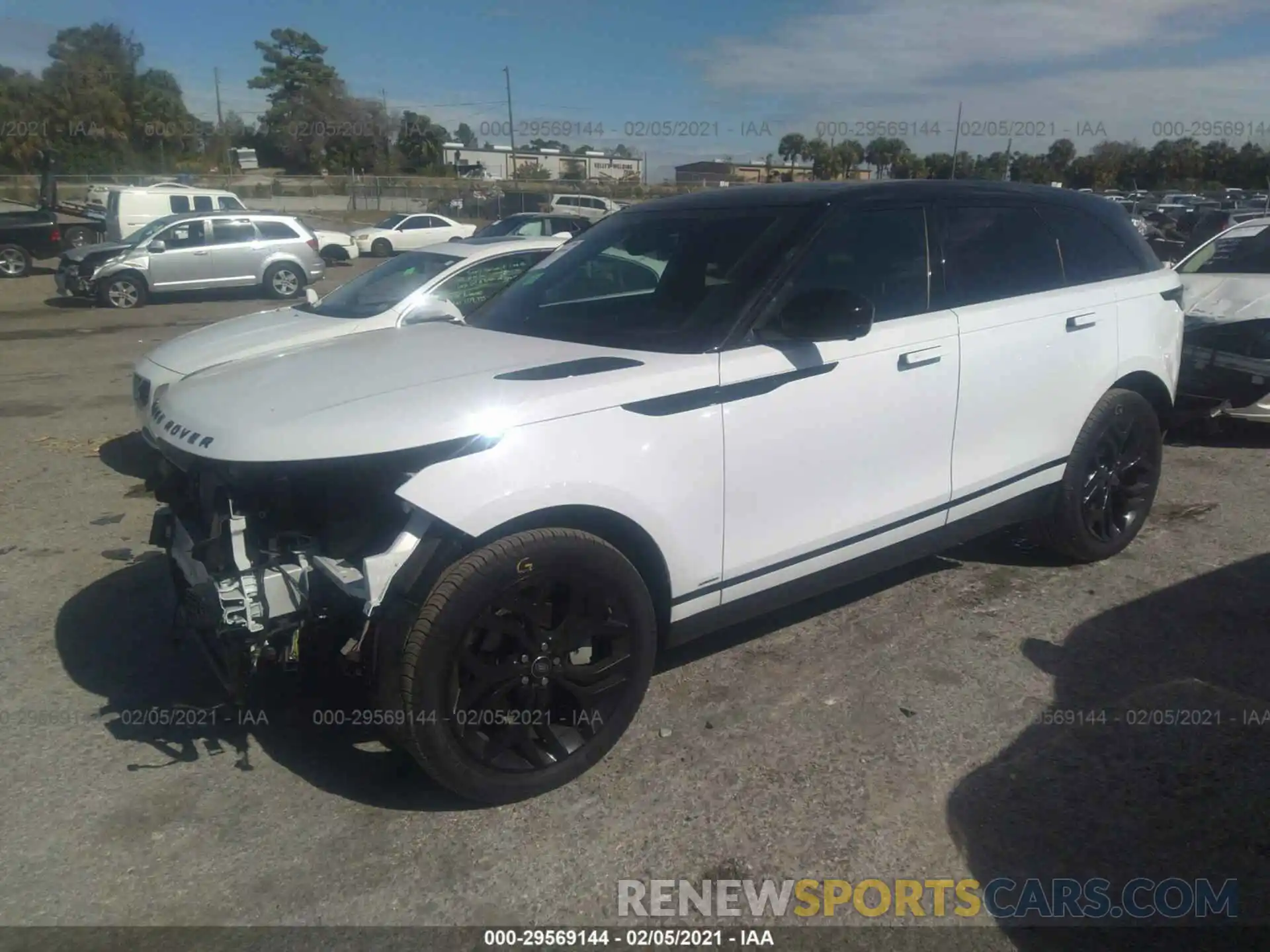 2 Photograph of a damaged car SALYK2EX7LA285544 LAND ROVER RANGE ROVER VELAR 2020