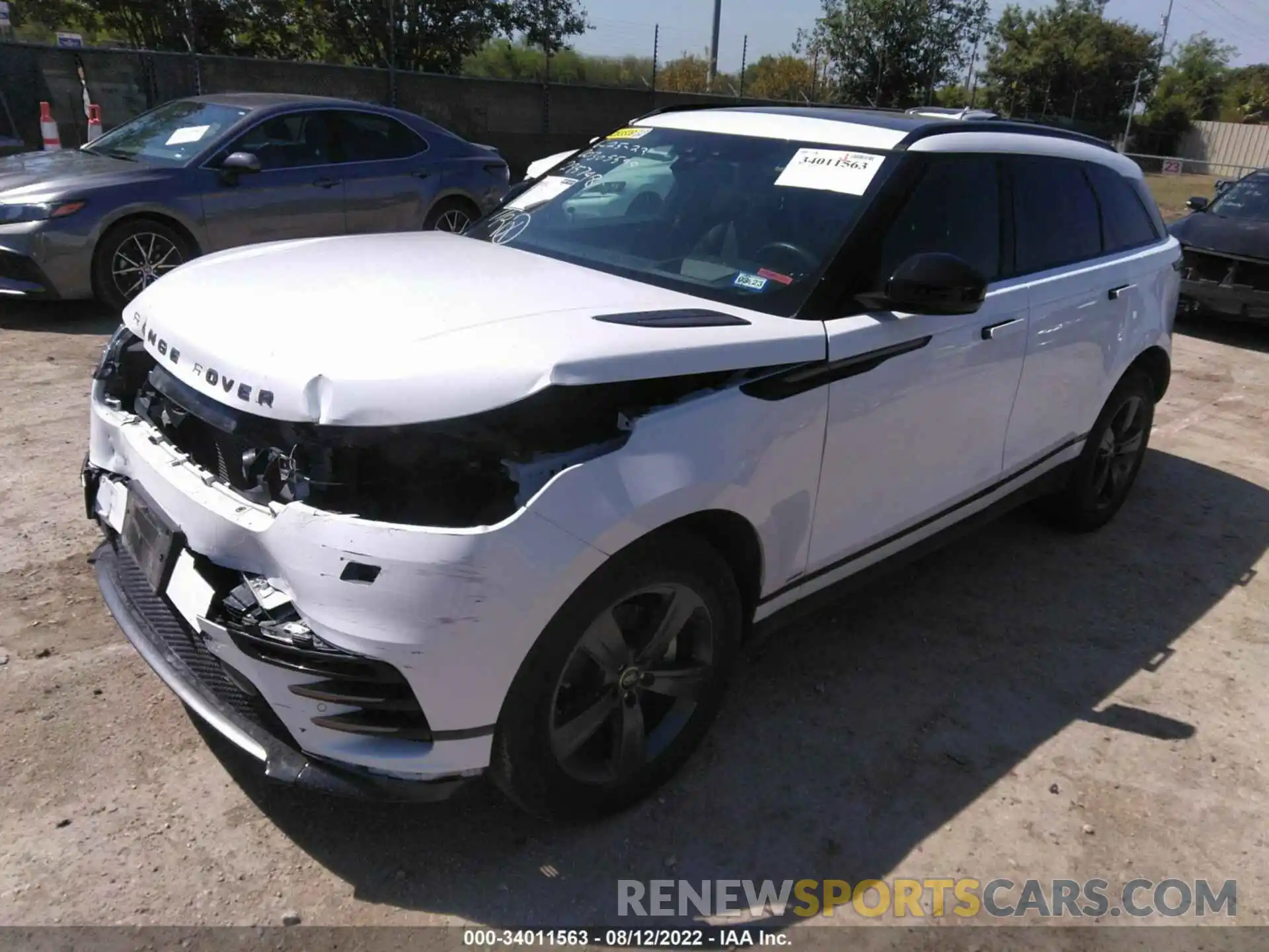 2 Photograph of a damaged car SALYK2EX7LA295748 LAND ROVER RANGE ROVER VELAR 2020