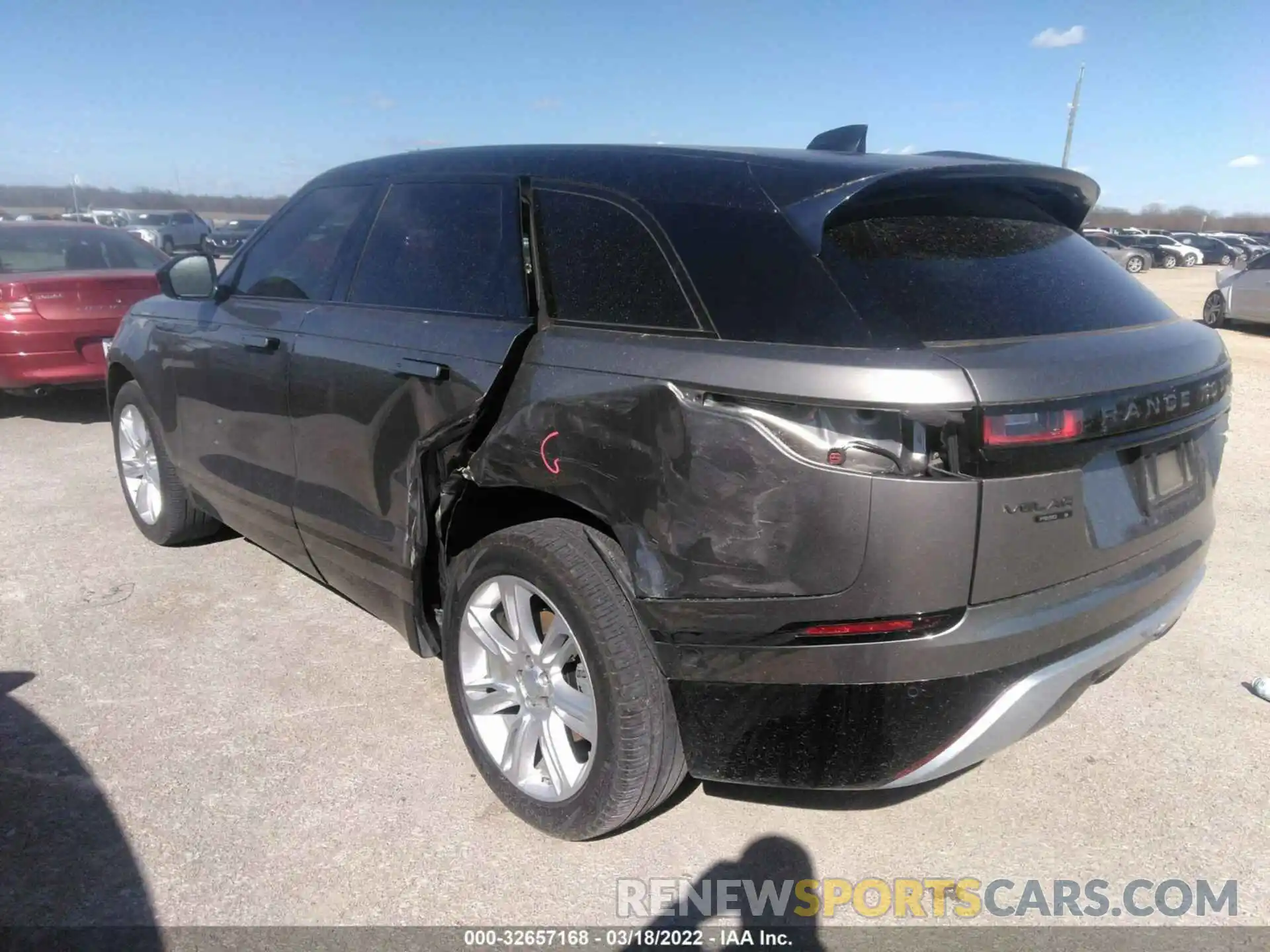 3 Photograph of a damaged car SALYK2EX8LA237986 LAND ROVER RANGE ROVER VELAR 2020