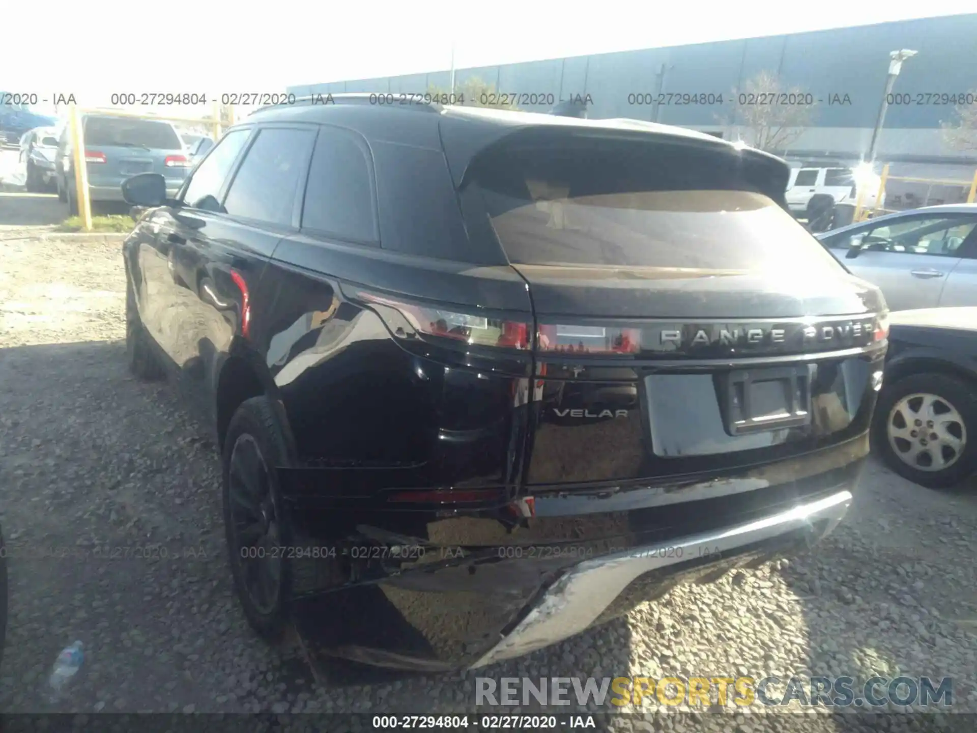 3 Photograph of a damaged car SALYK2EX8LA240256 LAND ROVER RANGE ROVER VELAR 2020