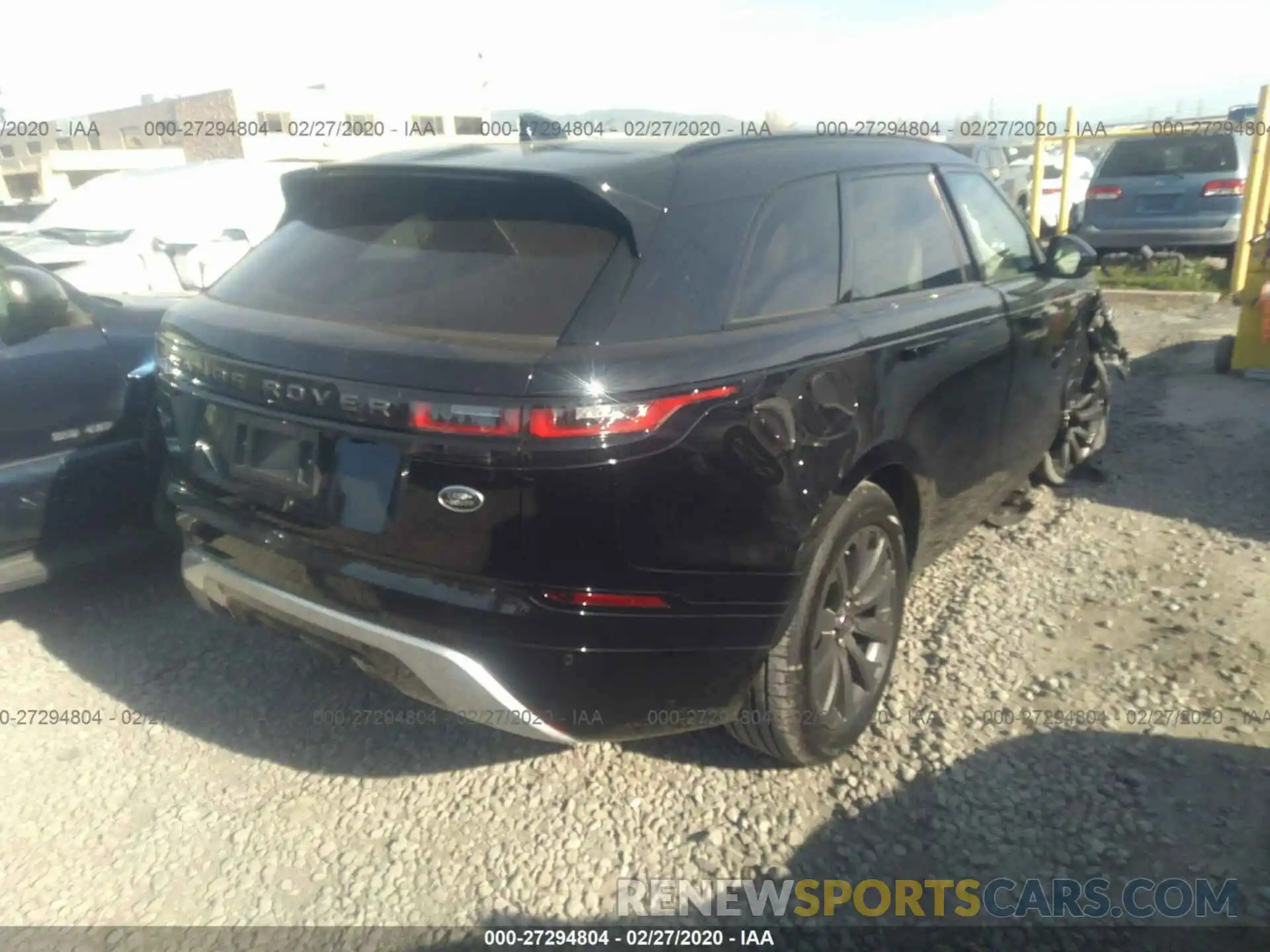 4 Фотография поврежденного автомобиля SALYK2EX8LA240256 LAND ROVER RANGE ROVER VELAR 2020