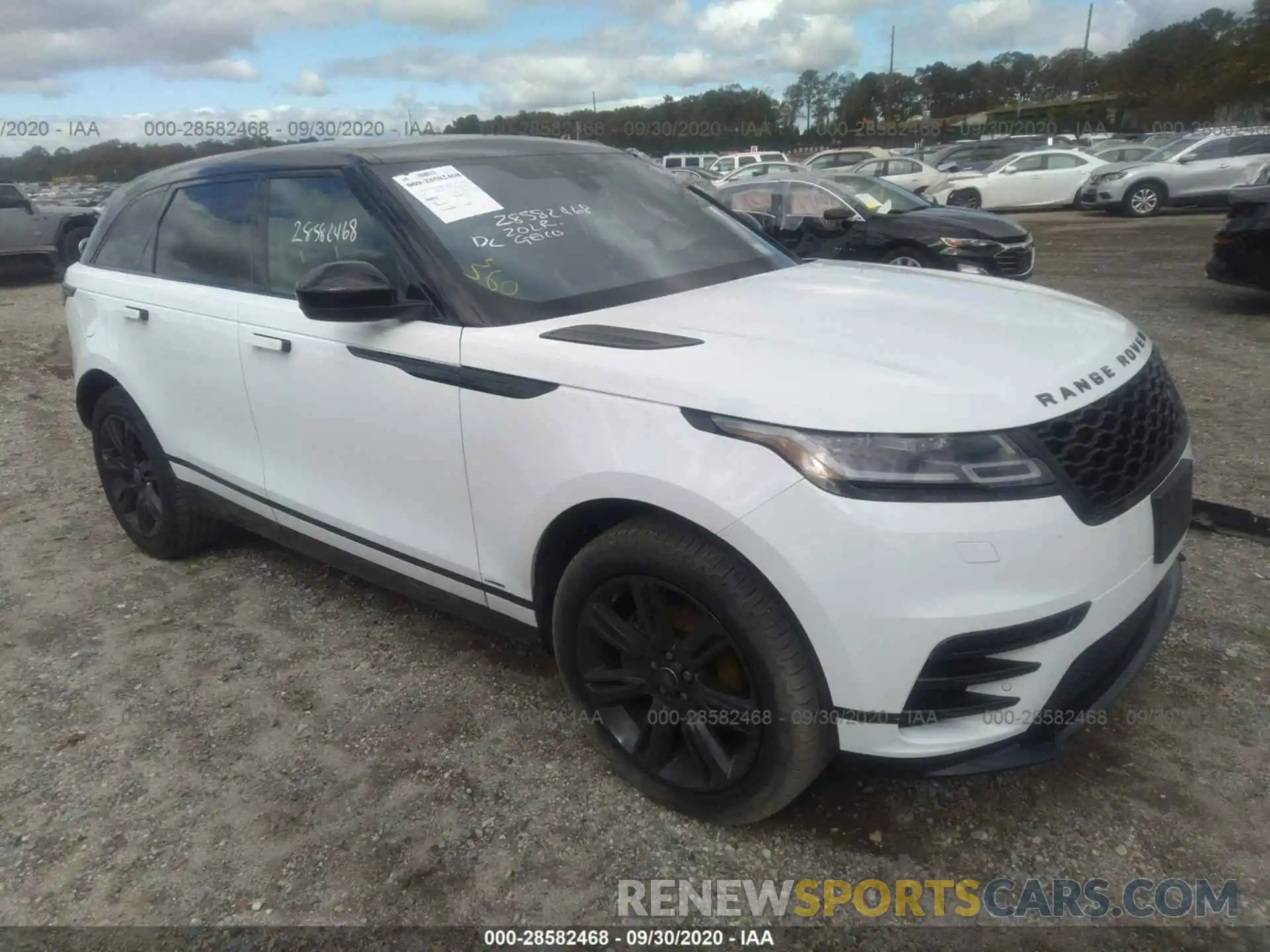 1 Photograph of a damaged car SALYK2EX8LA252214 LAND ROVER RANGE ROVER VELAR 2020