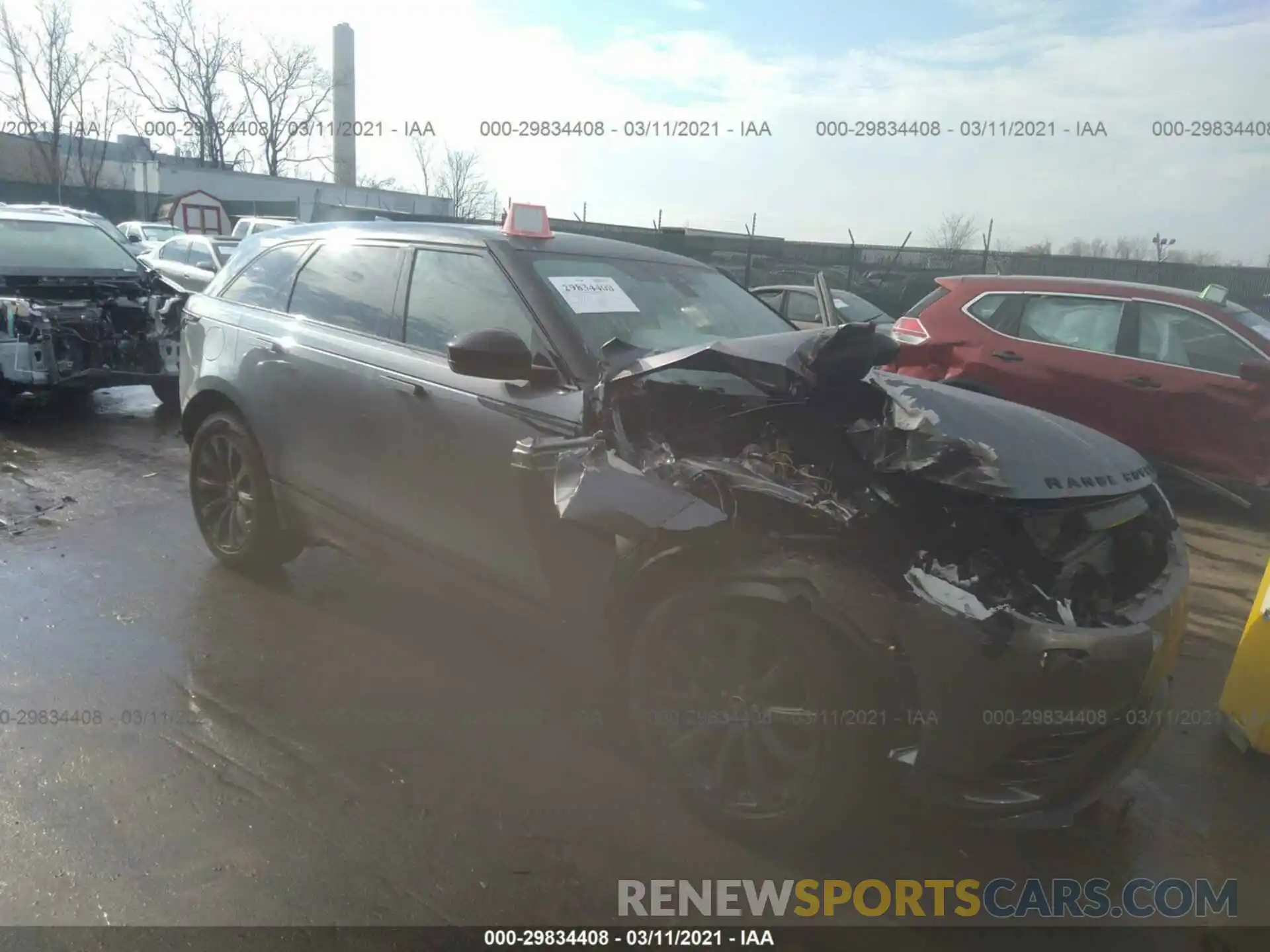 1 Photograph of a damaged car SALYK2EX9LA286016 LAND ROVER RANGE ROVER VELAR 2020