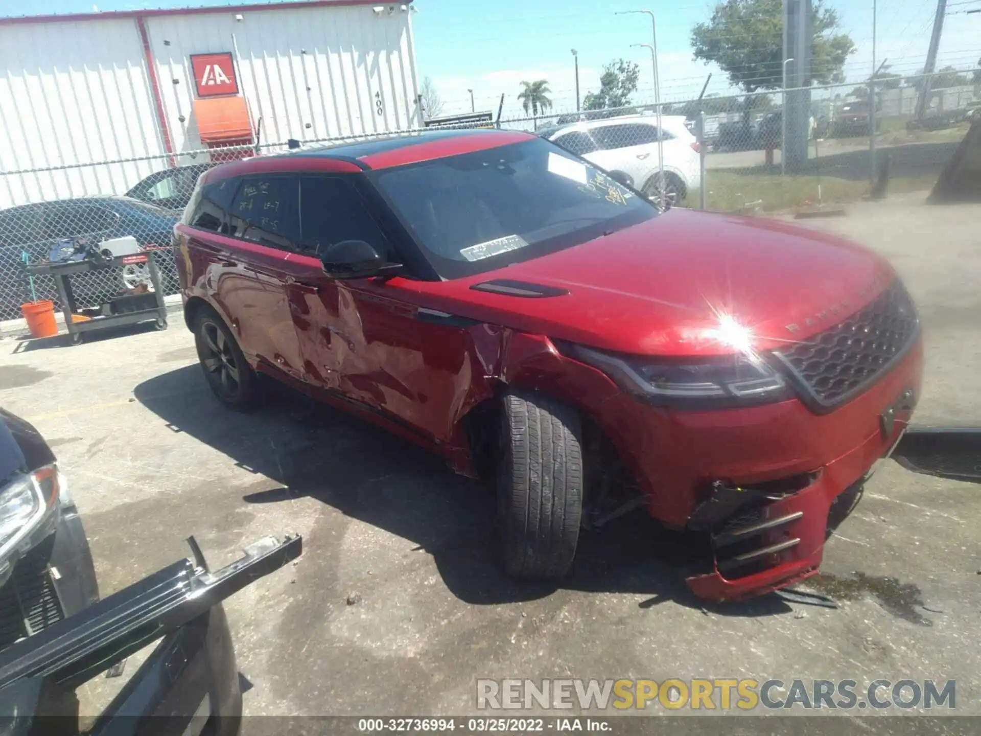 1 Photograph of a damaged car SALYK2EXXLA253445 LAND ROVER RANGE ROVER VELAR 2020