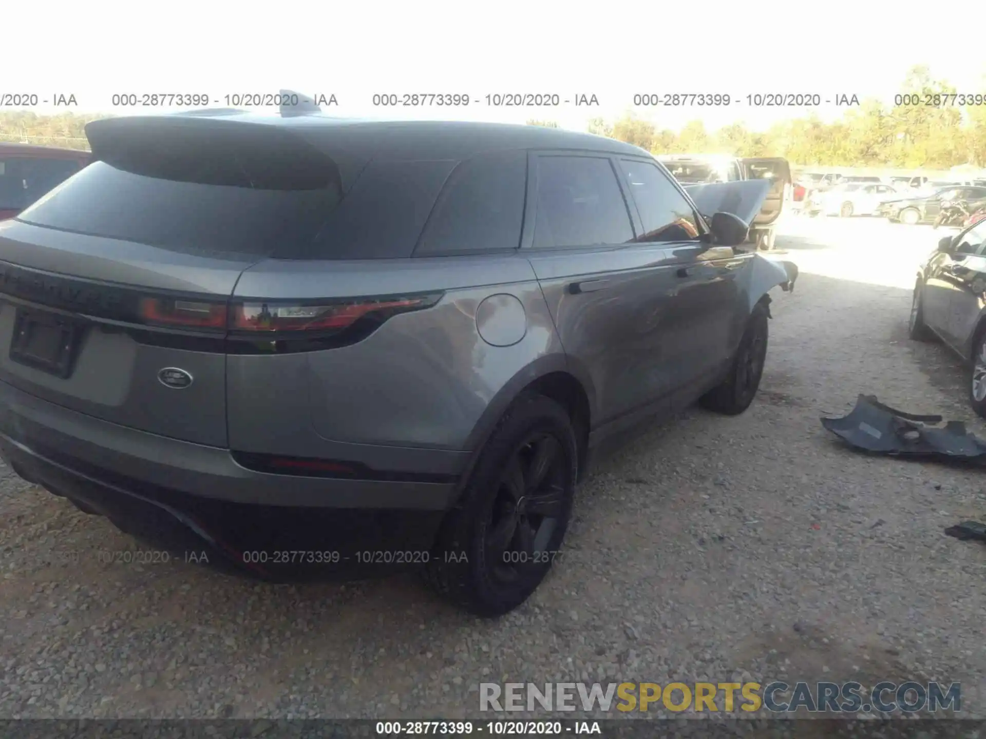 4 Photograph of a damaged car SALYK2EXXLA283366 LAND ROVER RANGE ROVER VELAR 2020