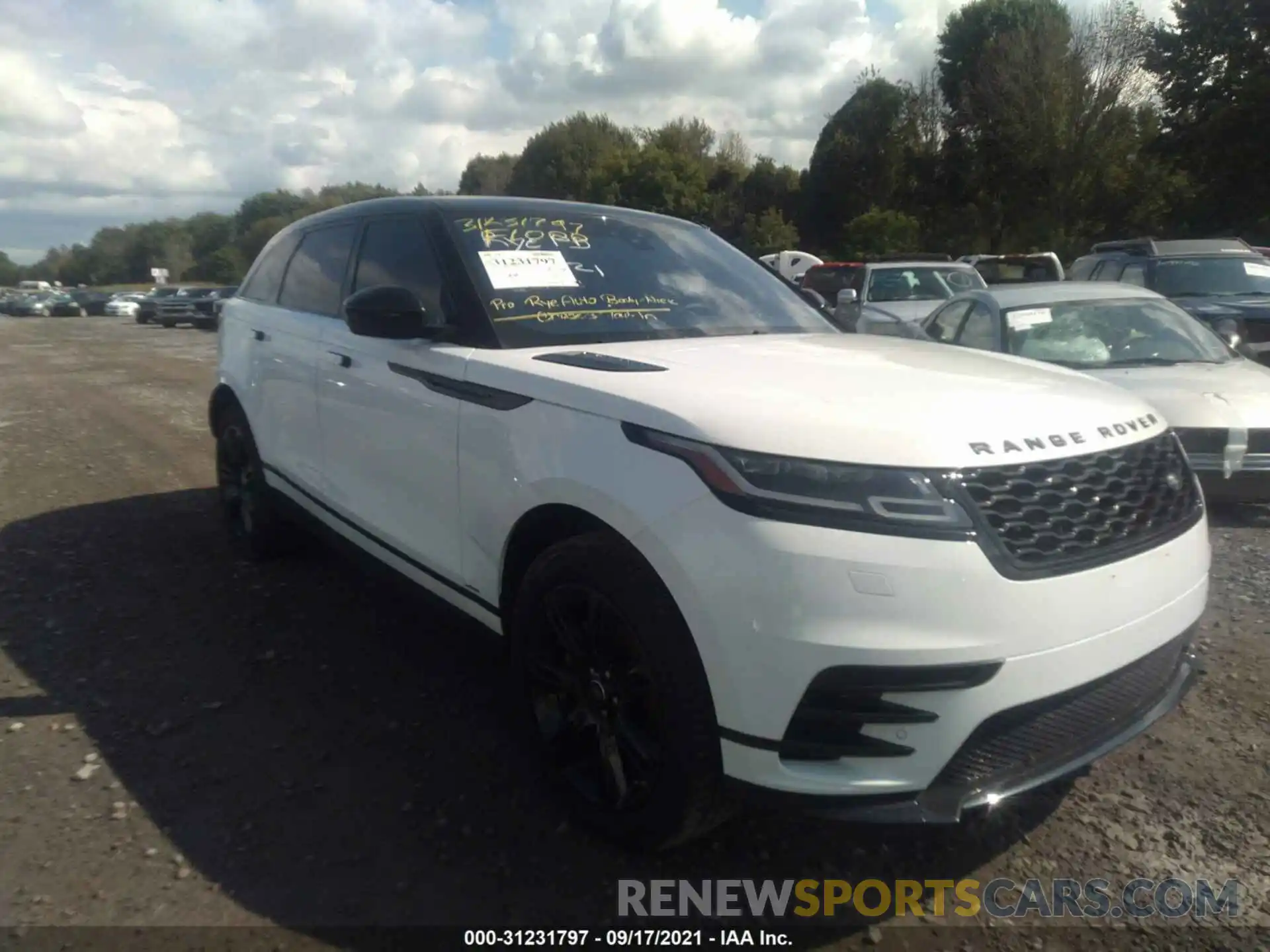 1 Фотография поврежденного автомобиля SALYK2EXXLA292648 LAND ROVER RANGE ROVER VELAR 2020