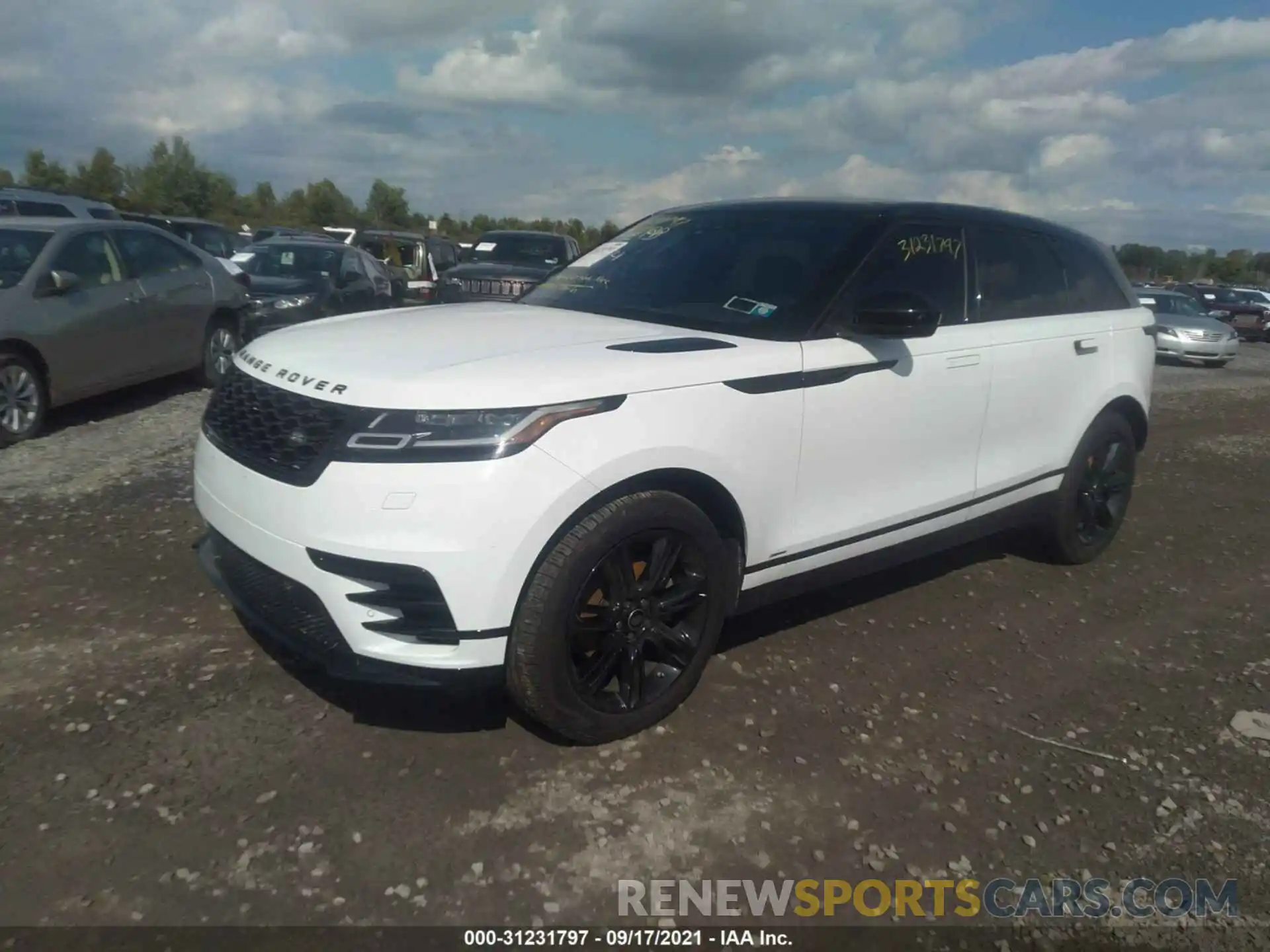 2 Фотография поврежденного автомобиля SALYK2EXXLA292648 LAND ROVER RANGE ROVER VELAR 2020