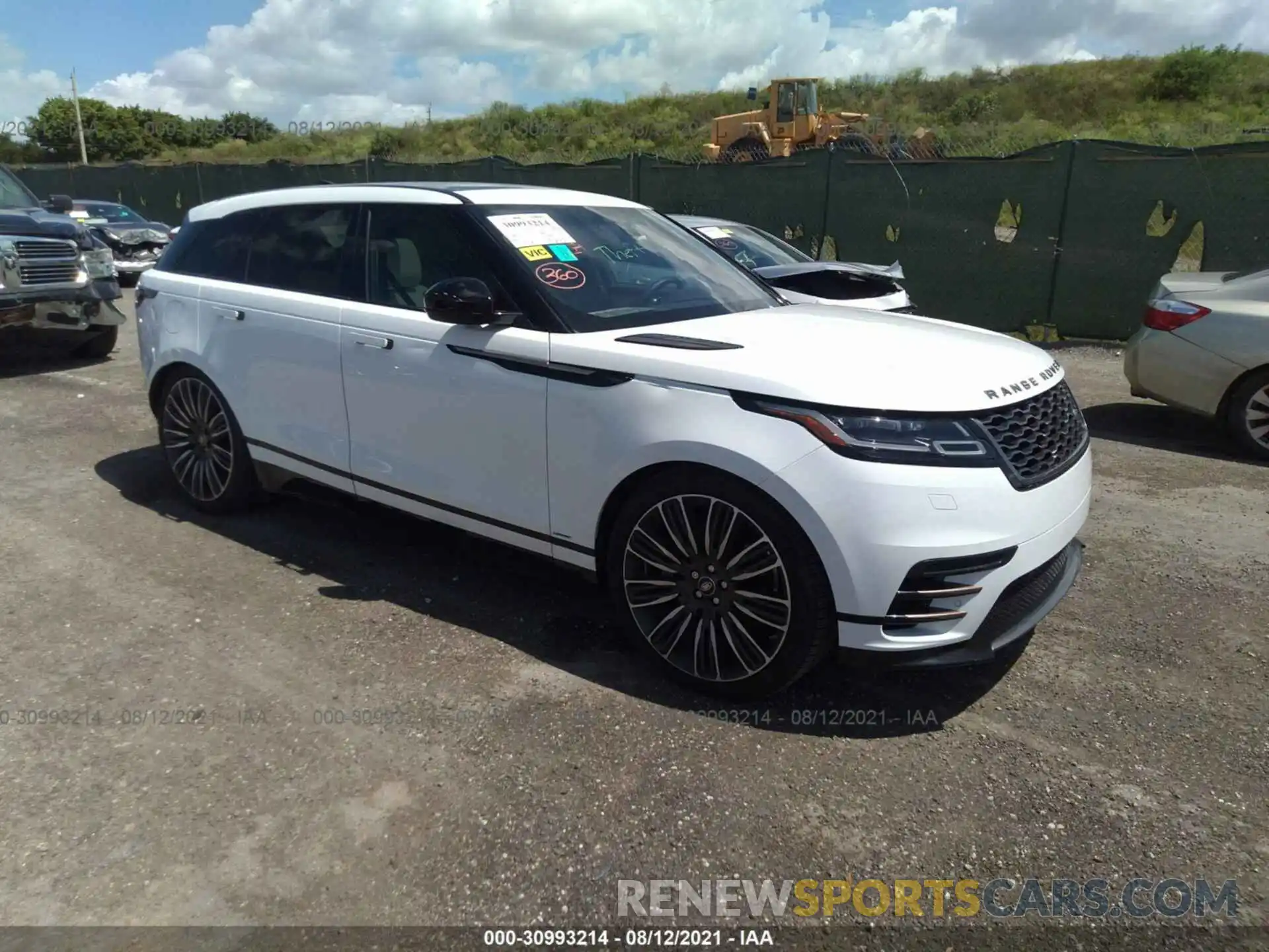 1 Photograph of a damaged car SALYK2FV3LA248424 LAND ROVER RANGE ROVER VELAR 2020