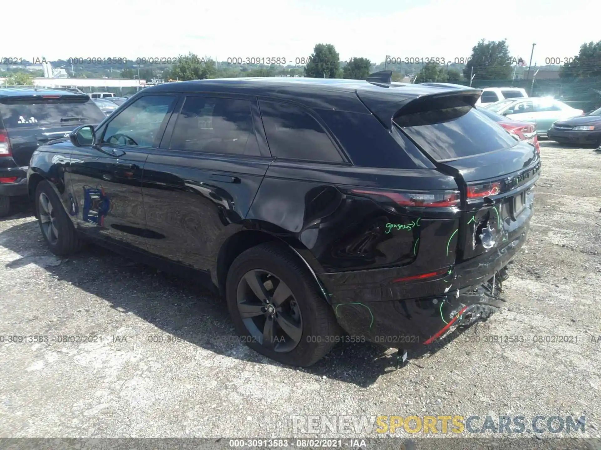 3 Photograph of a damaged car SALYK2FV3LA261142 LAND ROVER RANGE ROVER VELAR 2020