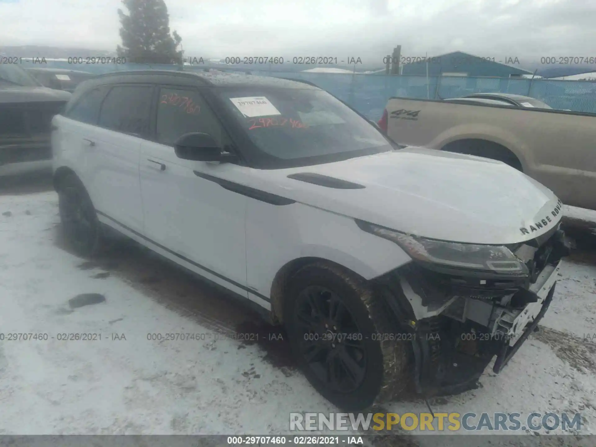 1 Photograph of a damaged car SALYK2FV3LA291631 LAND ROVER RANGE ROVER VELAR 2020