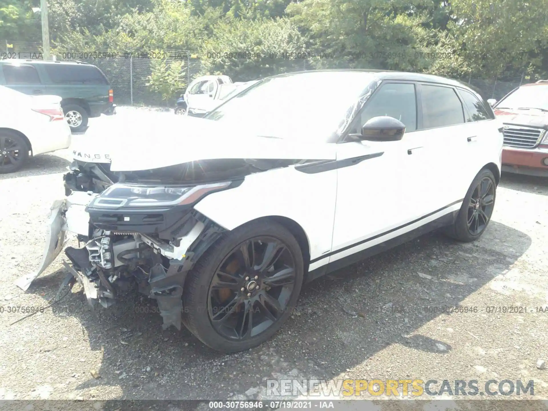 2 Photograph of a damaged car SALYK2FV4LA253955 LAND ROVER RANGE ROVER VELAR 2020