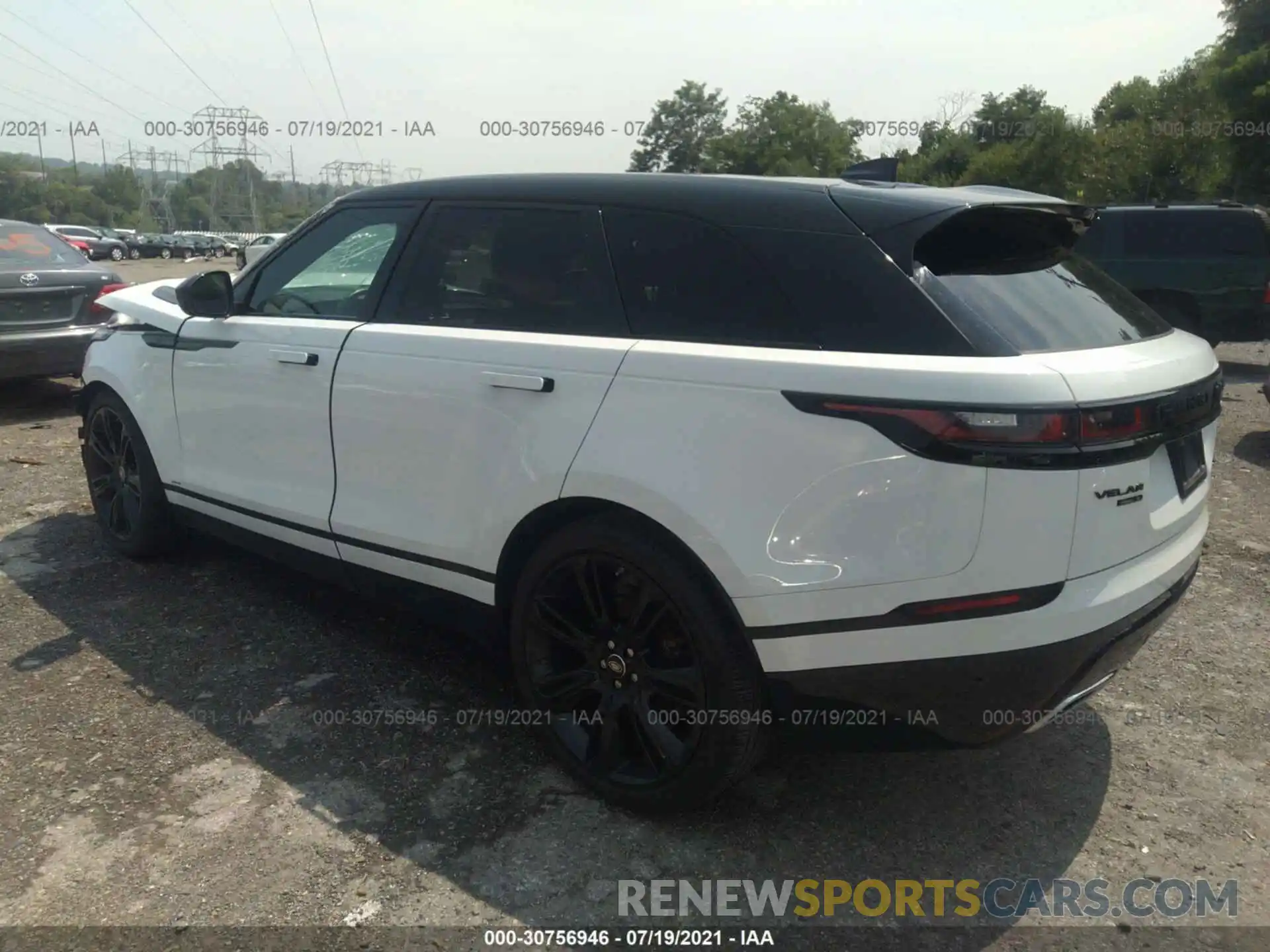 3 Фотография поврежденного автомобиля SALYK2FV4LA253955 LAND ROVER RANGE ROVER VELAR 2020