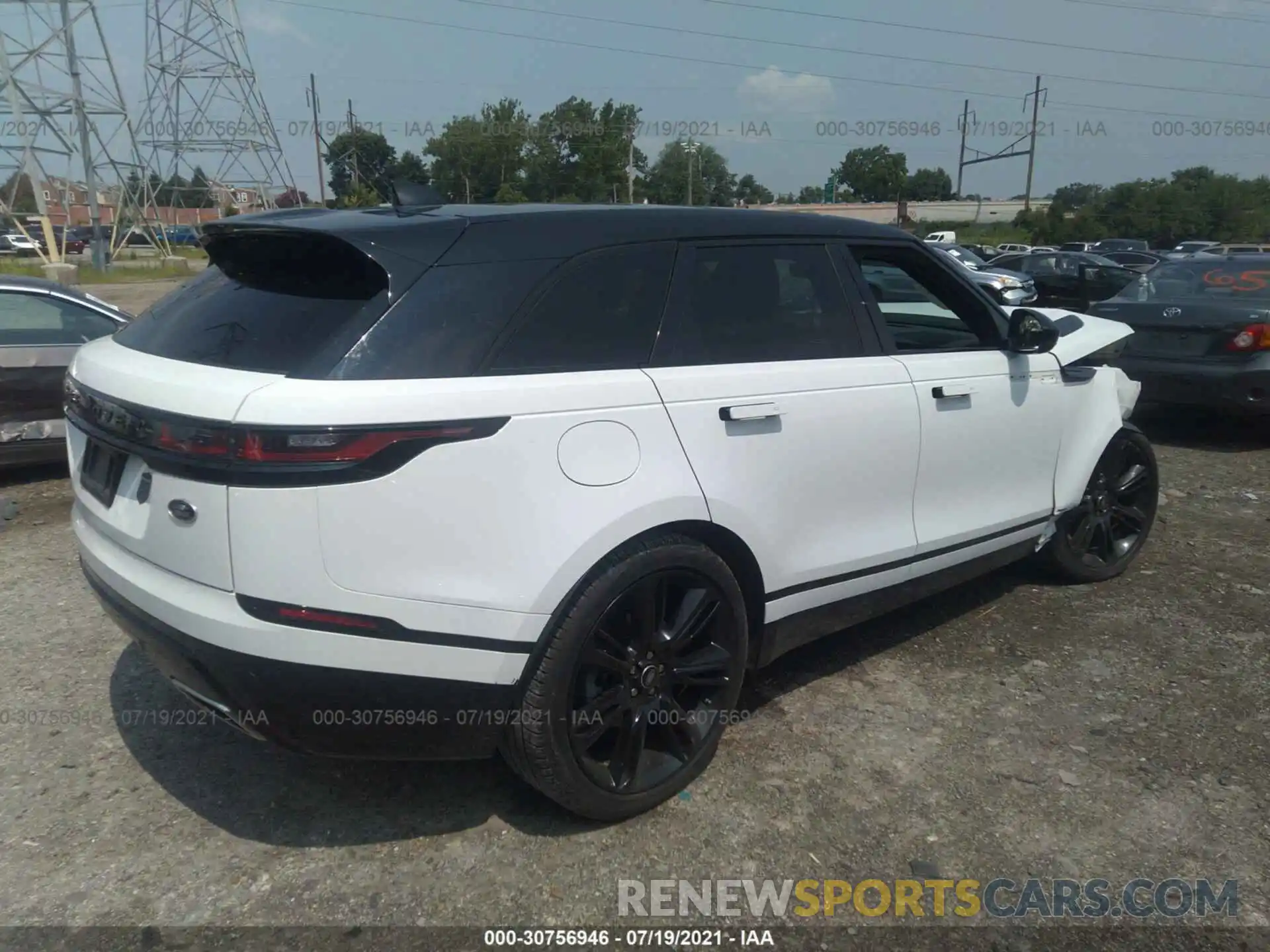 4 Фотография поврежденного автомобиля SALYK2FV4LA253955 LAND ROVER RANGE ROVER VELAR 2020