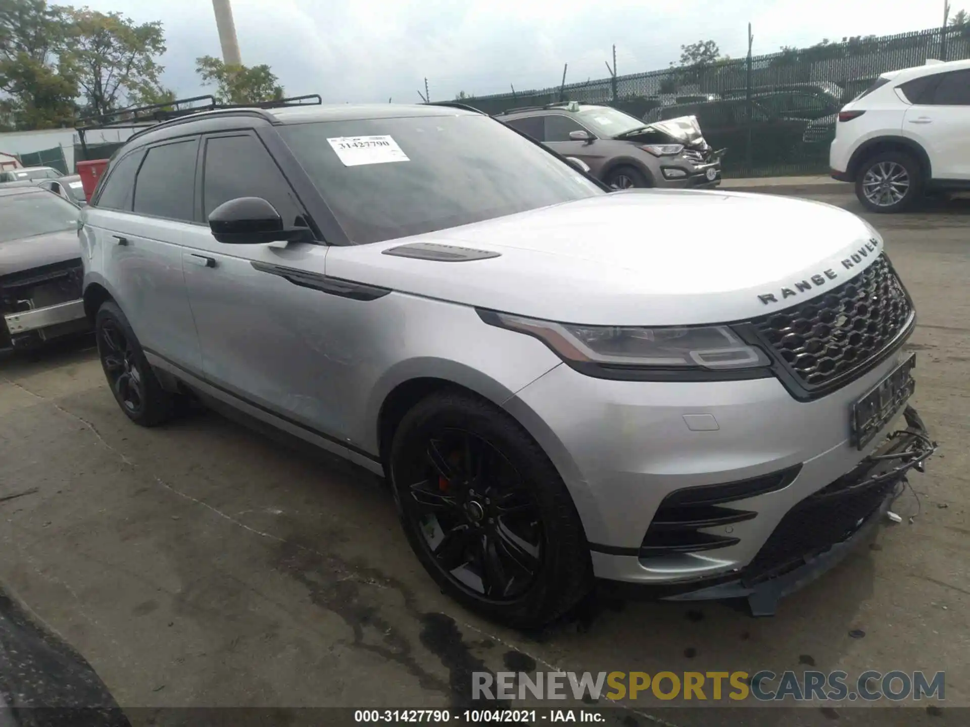 1 Photograph of a damaged car SALYK2FV4LA272084 LAND ROVER RANGE ROVER VELAR 2020