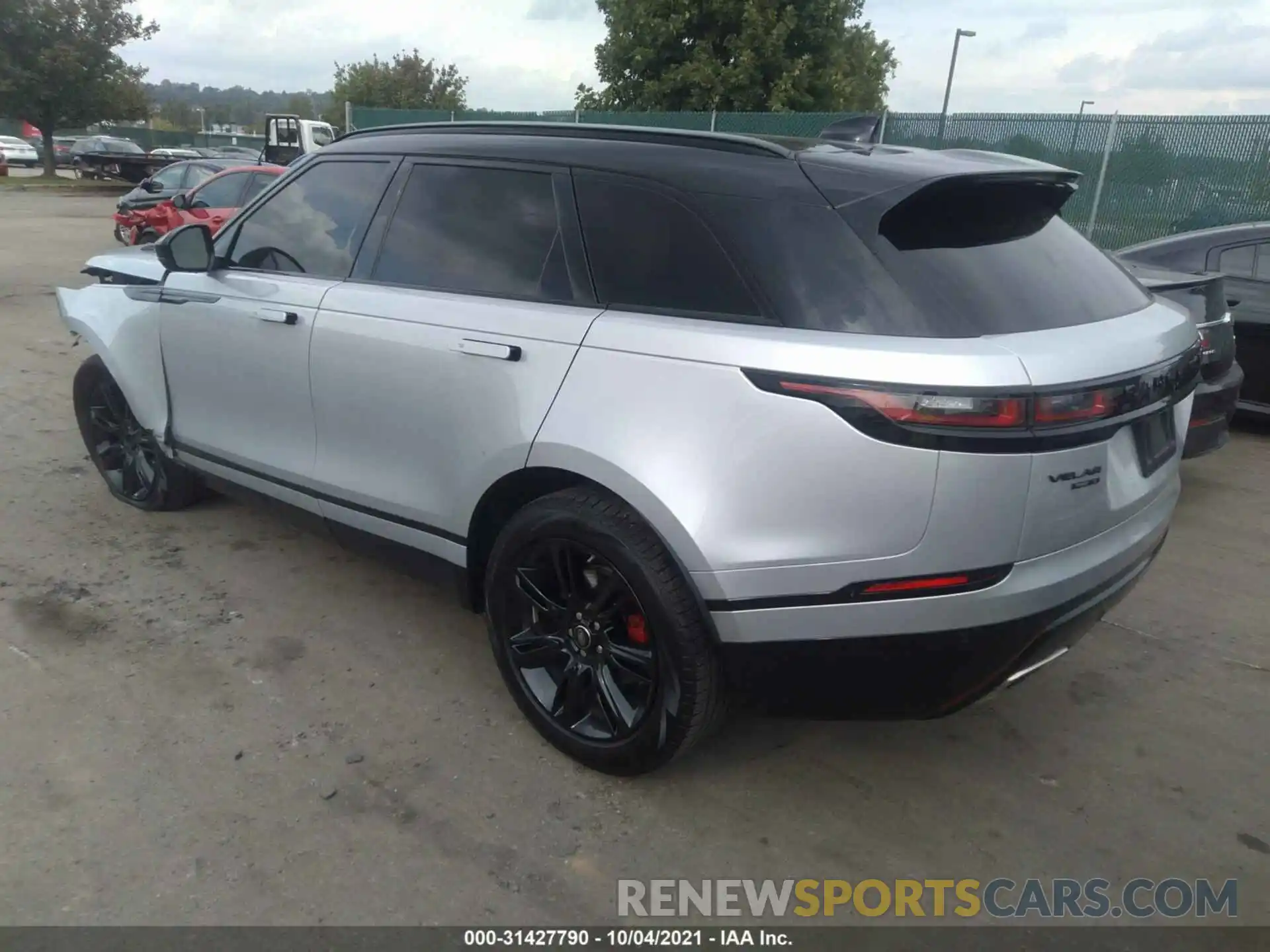 3 Фотография поврежденного автомобиля SALYK2FV4LA272084 LAND ROVER RANGE ROVER VELAR 2020