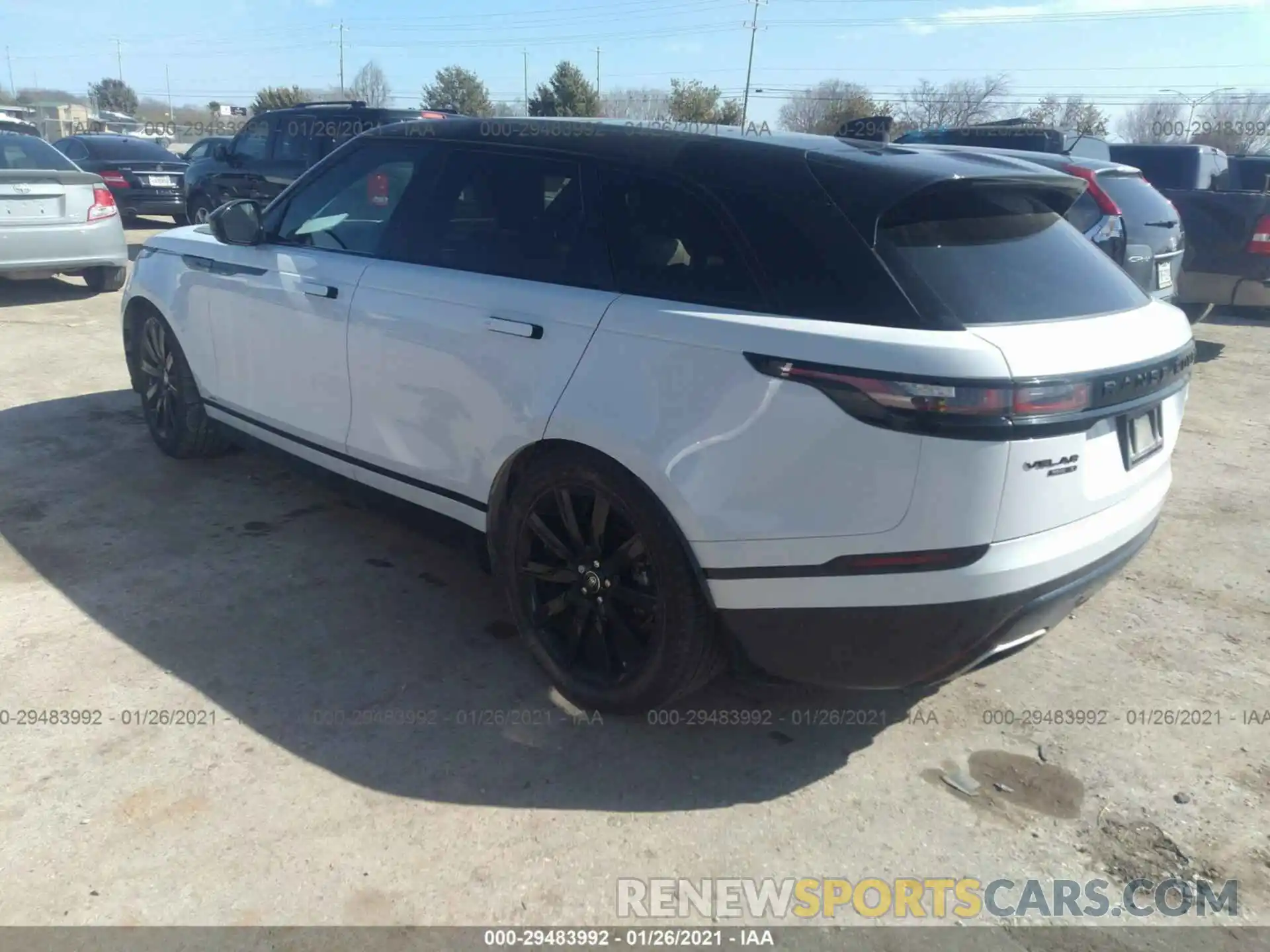 3 Photograph of a damaged car SALYK2FV8LA243994 LAND ROVER RANGE ROVER VELAR 2020