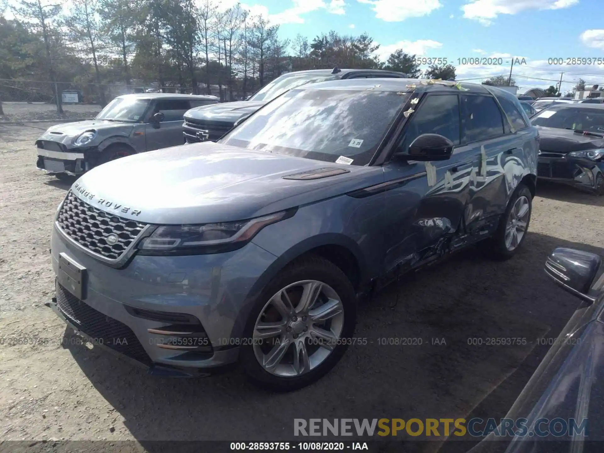 2 Фотография поврежденного автомобиля SALYK2FV9LA253272 LAND ROVER RANGE ROVER VELAR 2020