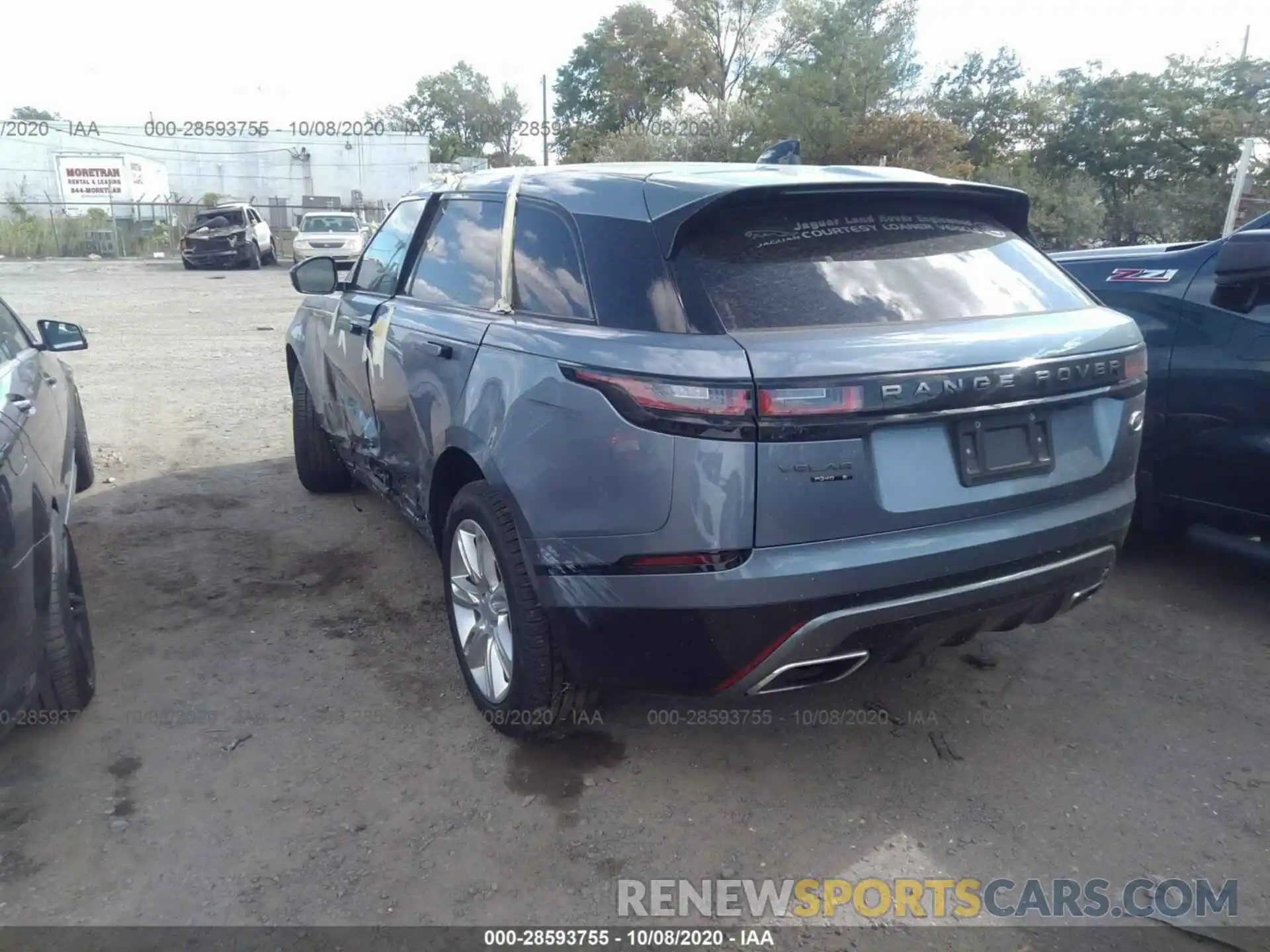 3 Фотография поврежденного автомобиля SALYK2FV9LA253272 LAND ROVER RANGE ROVER VELAR 2020