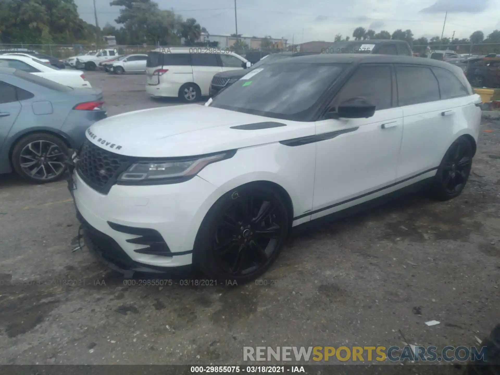 2 Фотография поврежденного автомобиля SALYK2FV9LA259251 LAND ROVER RANGE ROVER VELAR 2020