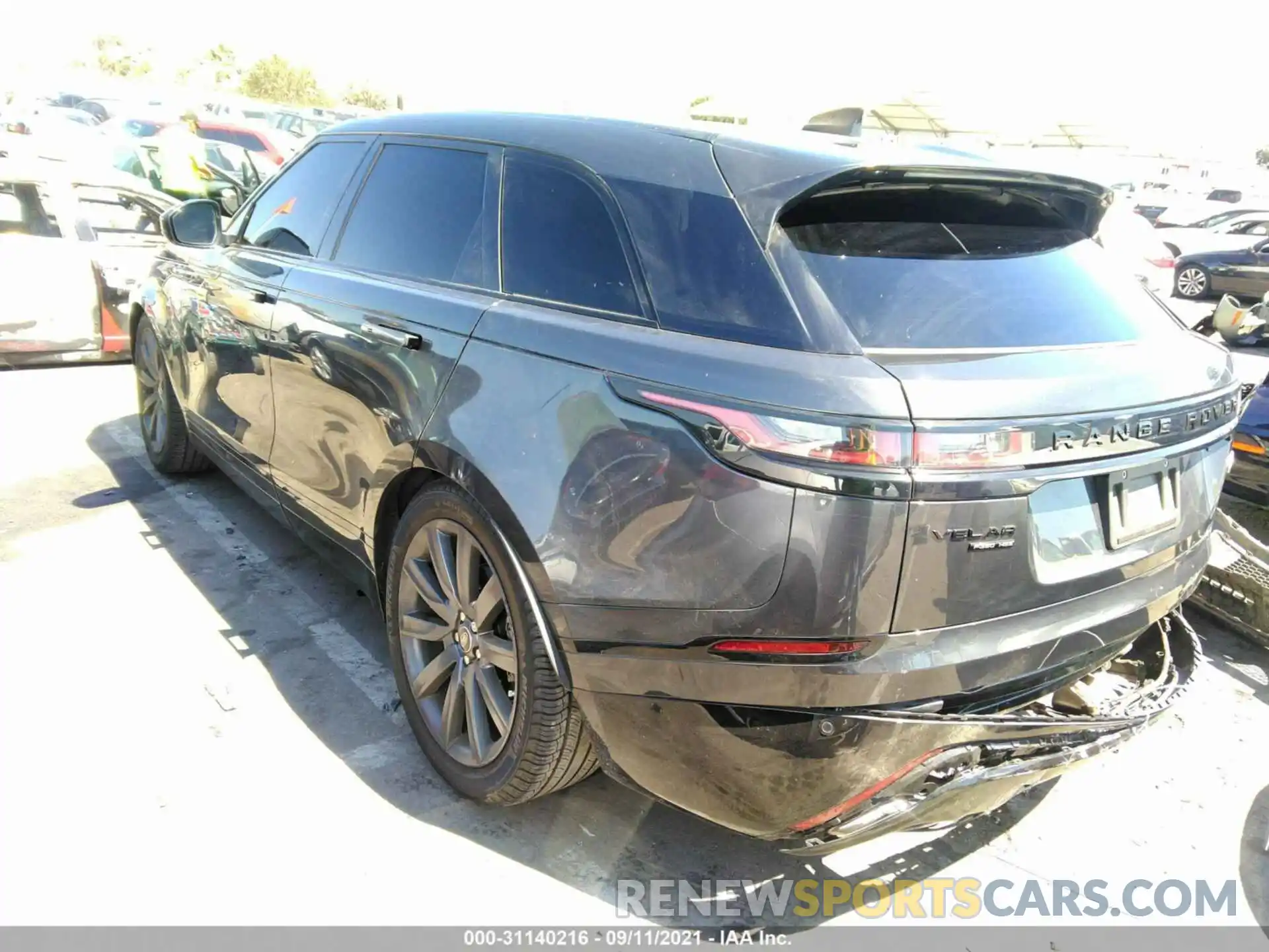 3 Photograph of a damaged car SALYM2EV5LA239395 LAND ROVER RANGE ROVER VELAR 2020