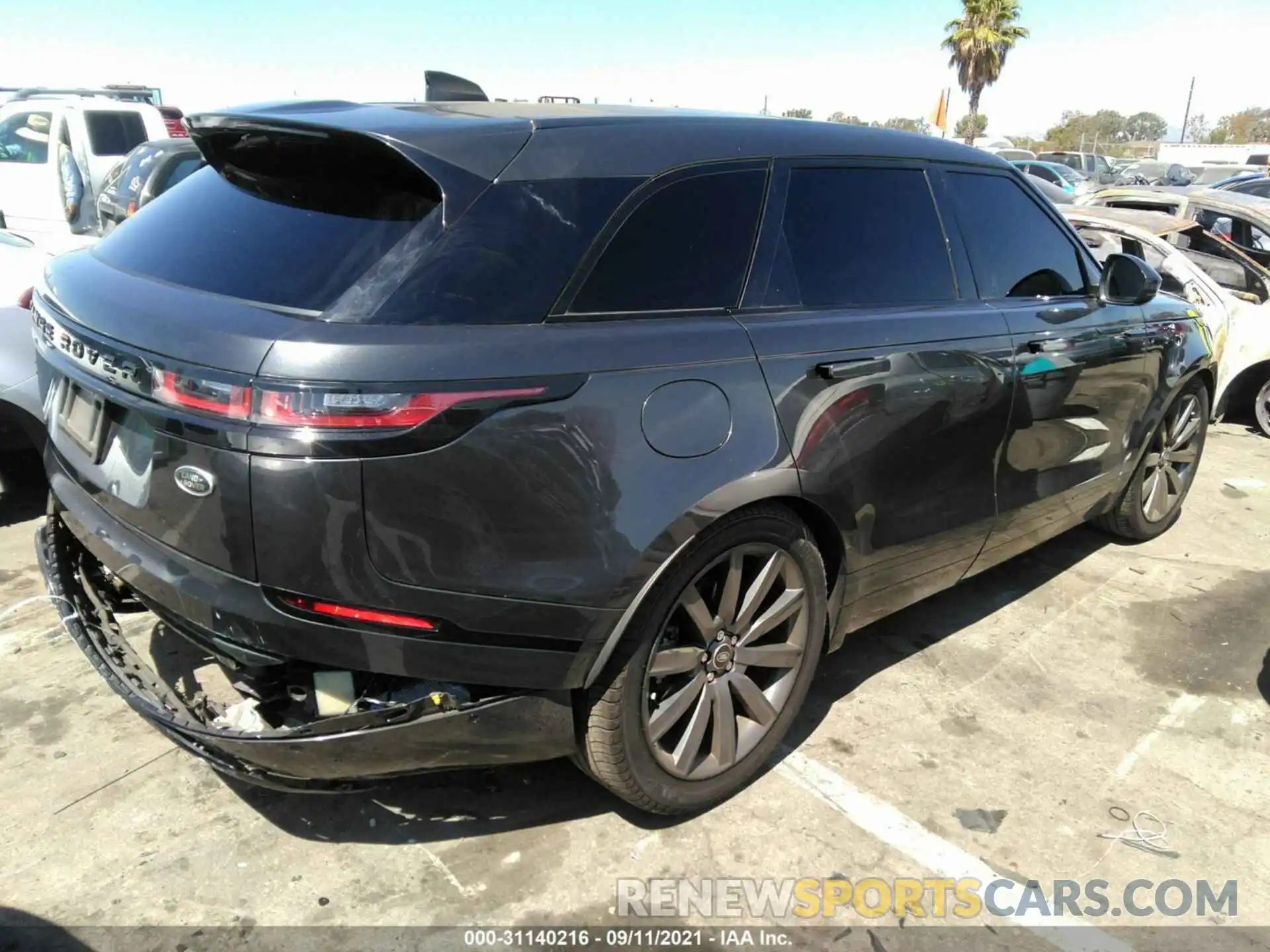 4 Фотография поврежденного автомобиля SALYM2EV5LA239395 LAND ROVER RANGE ROVER VELAR 2020