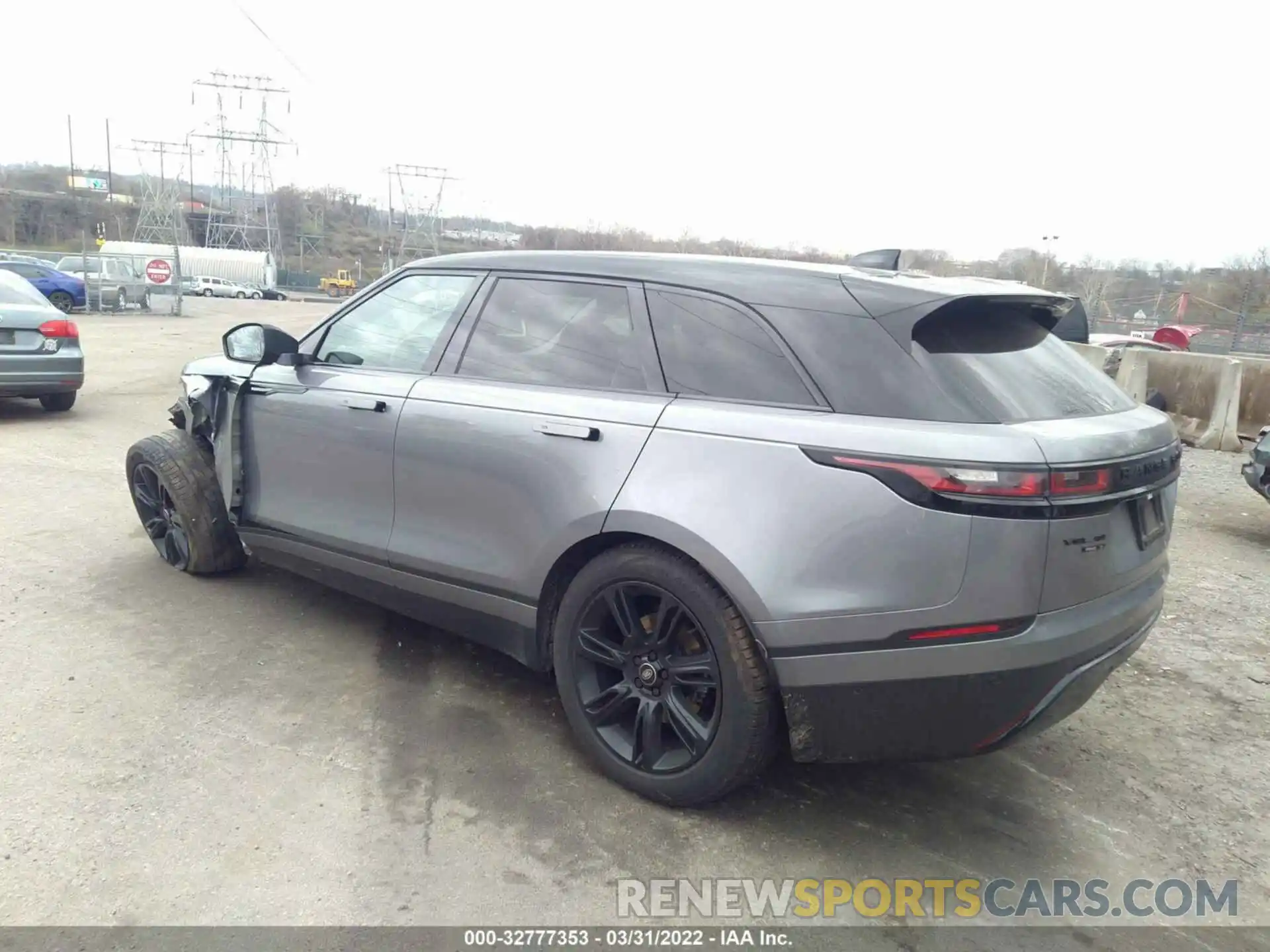 3 Фотография поврежденного автомобиля SALYJ2EU0MA315977 LAND ROVER RANGE ROVER VELAR 2021