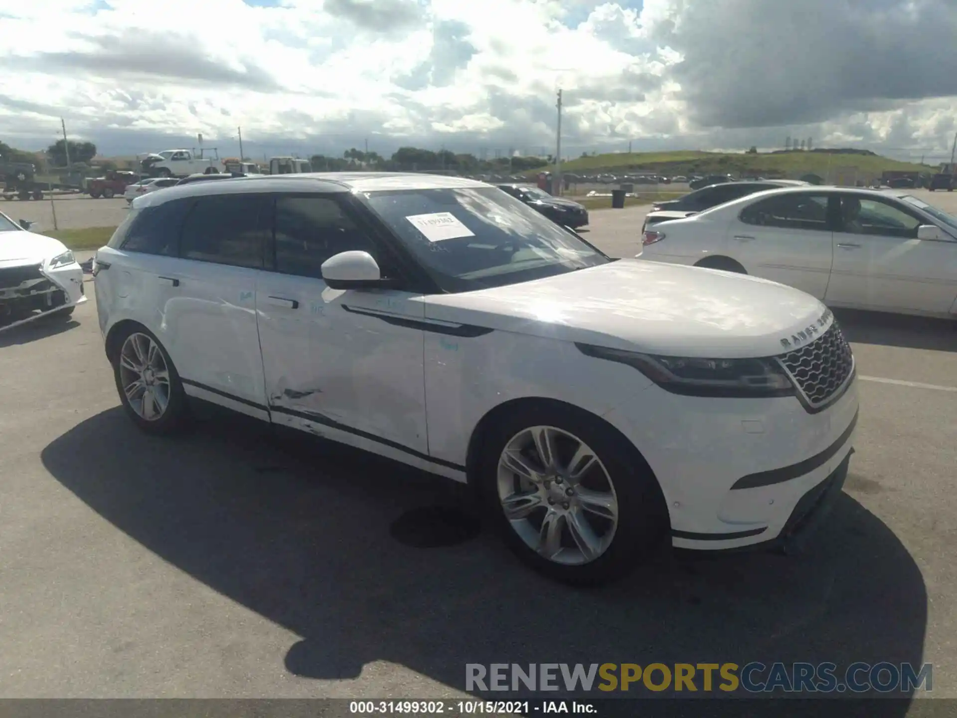 1 Photograph of a damaged car SALYJ2EU3MA312720 LAND ROVER RANGE ROVER VELAR 2021