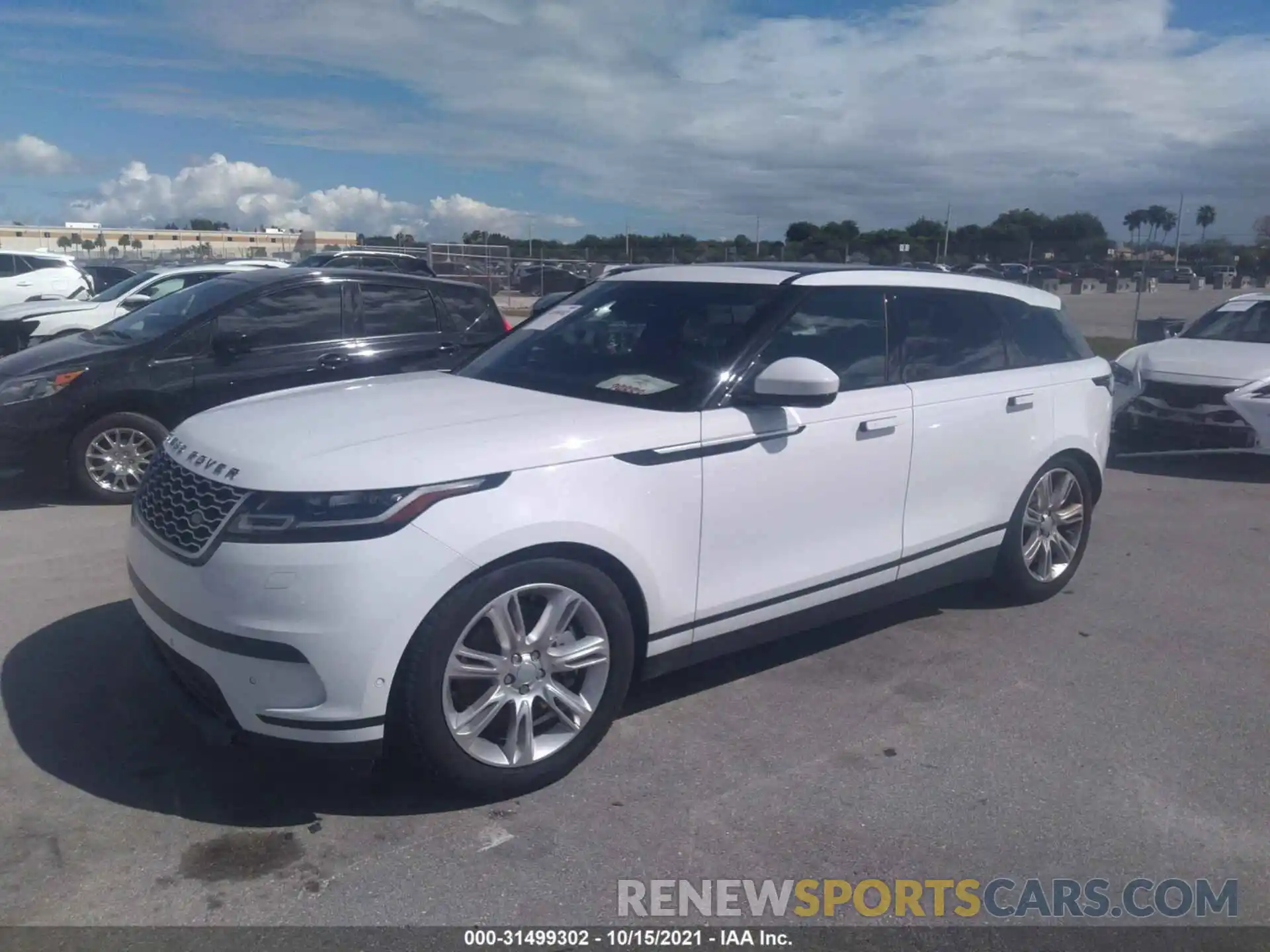 2 Фотография поврежденного автомобиля SALYJ2EU3MA312720 LAND ROVER RANGE ROVER VELAR 2021