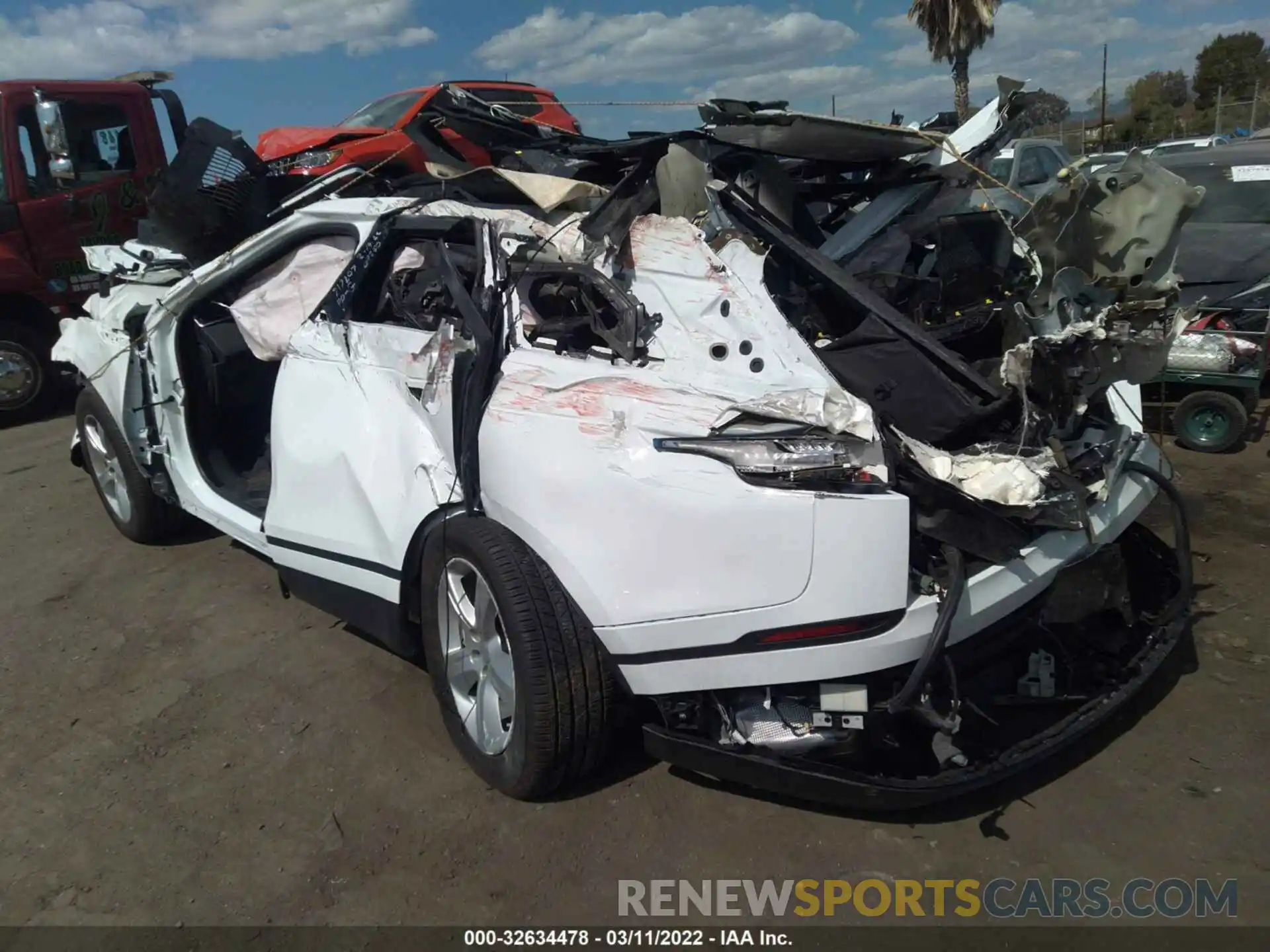 3 Photograph of a damaged car SALYJ2EX1MA309762 LAND ROVER RANGE ROVER VELAR 2021