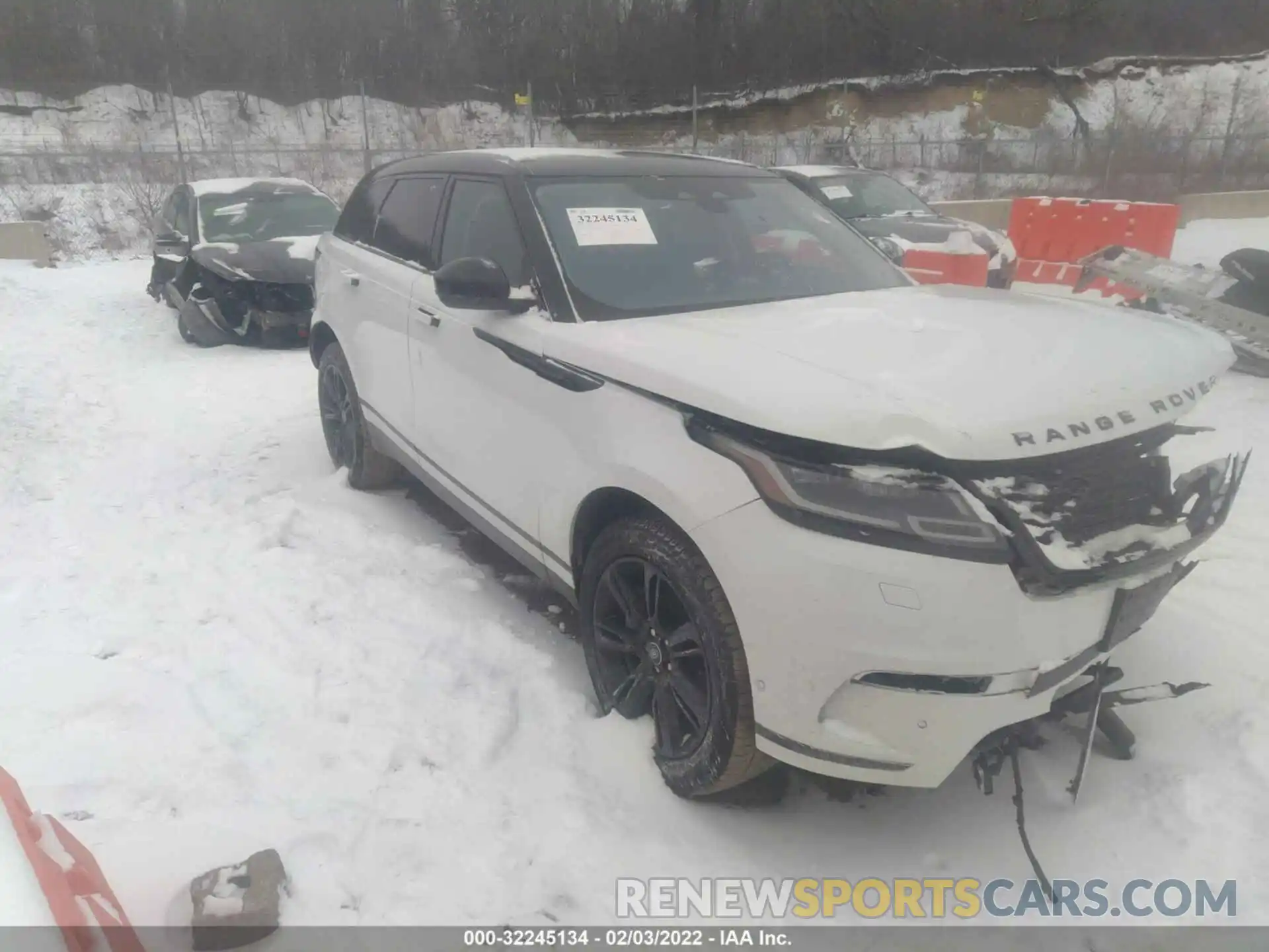 1 Фотография поврежденного автомобиля SALYJ2EX2MA305512 LAND ROVER RANGE ROVER VELAR 2021