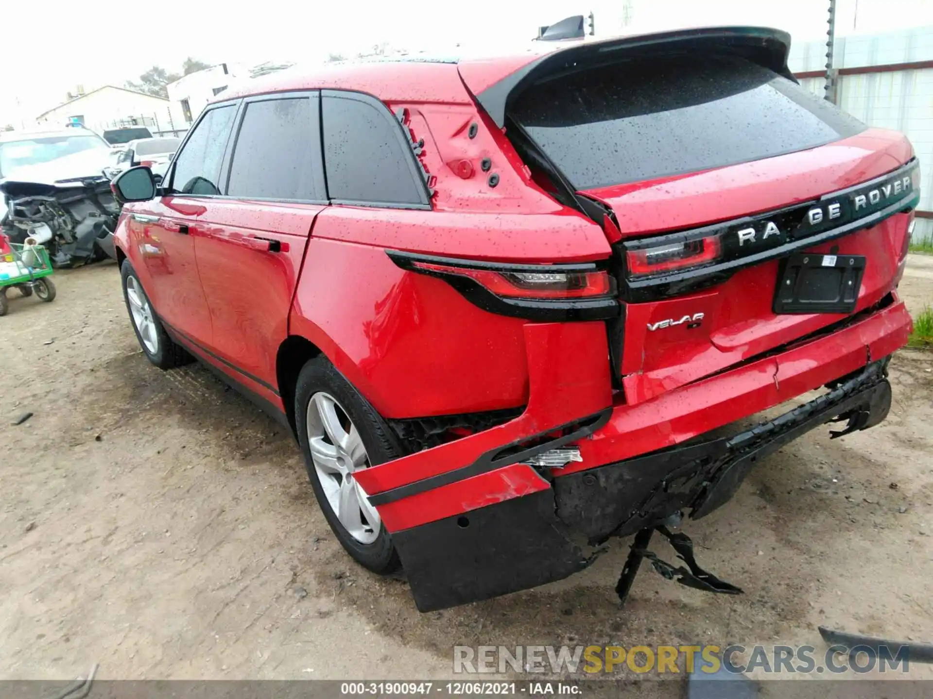 3 Photograph of a damaged car SALYJ2EX3MA321640 LAND ROVER RANGE ROVER VELAR 2021