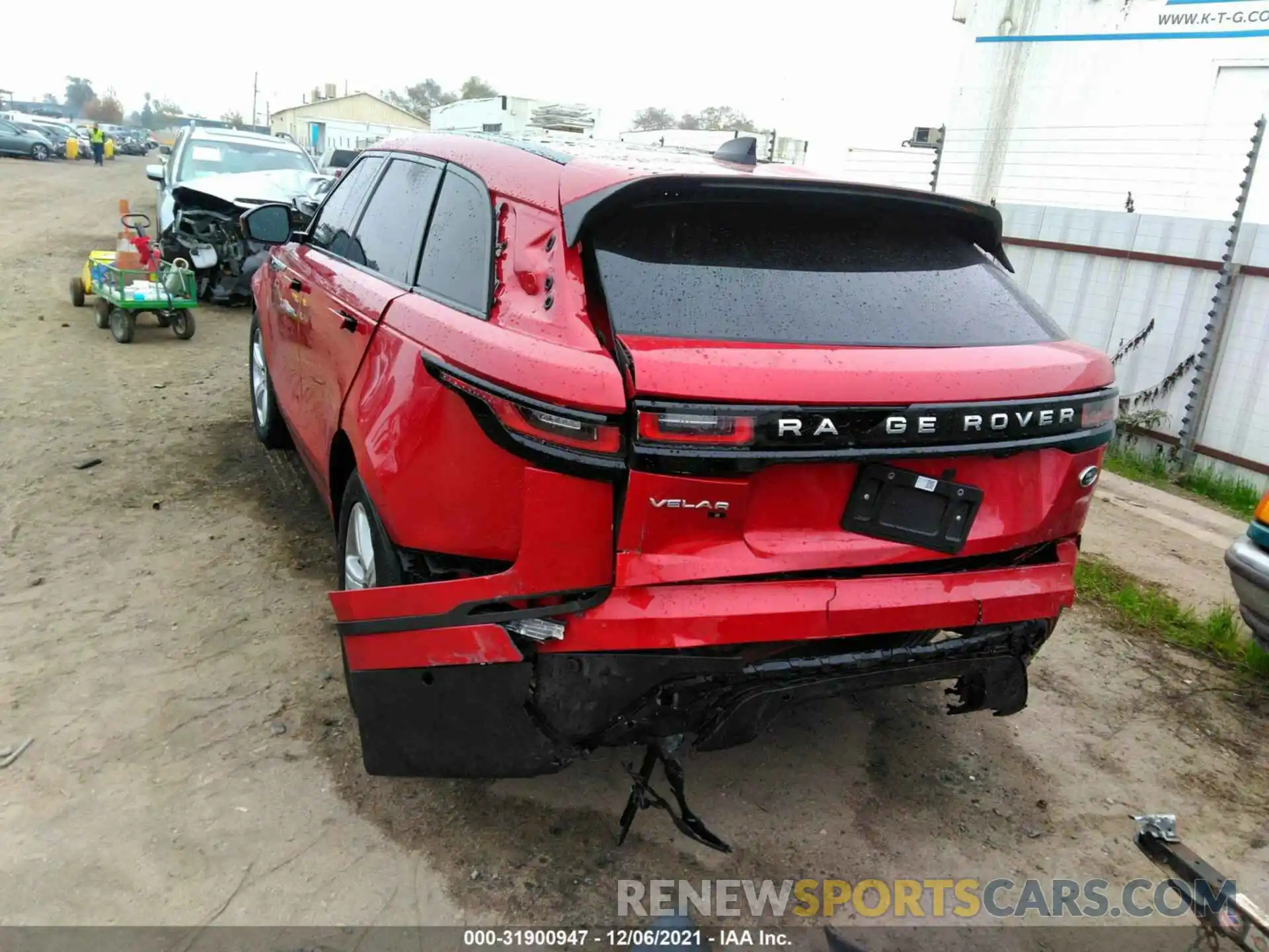 6 Photograph of a damaged car SALYJ2EX3MA321640 LAND ROVER RANGE ROVER VELAR 2021