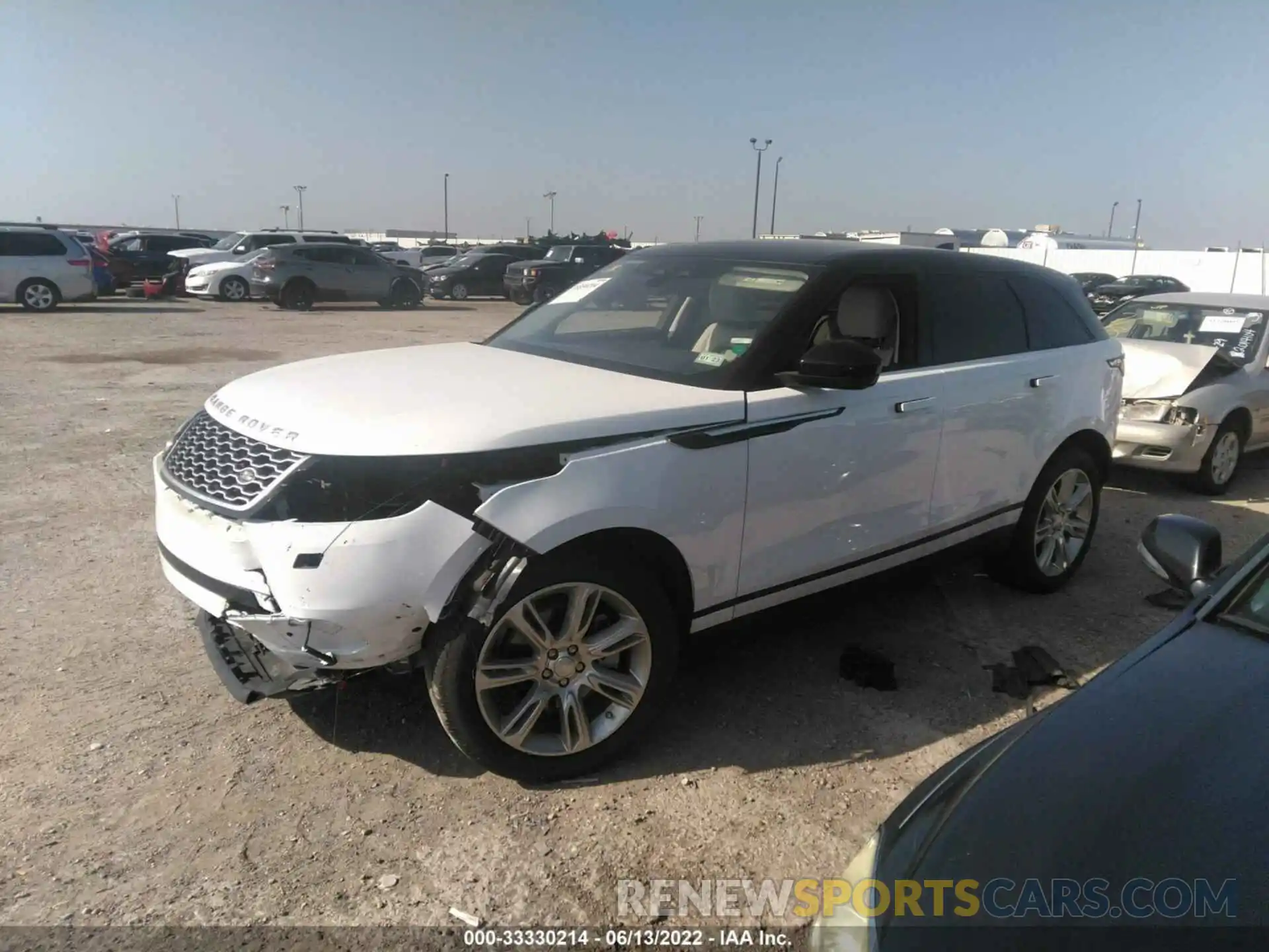 2 Фотография поврежденного автомобиля SALYJ2EX5MA299009 LAND ROVER RANGE ROVER VELAR 2021