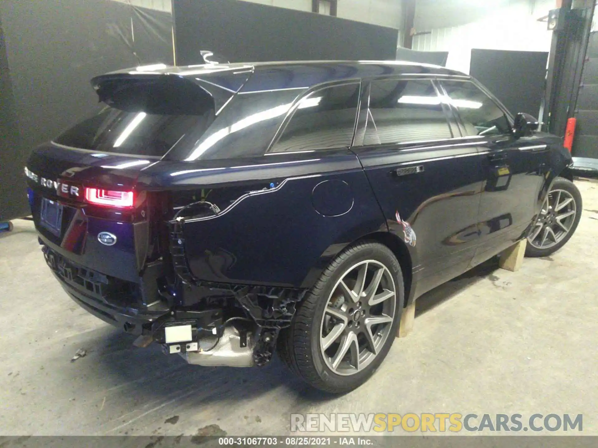 4 Фотография поврежденного автомобиля SALYJ2EX6MA298550 LAND ROVER RANGE ROVER VELAR 2021