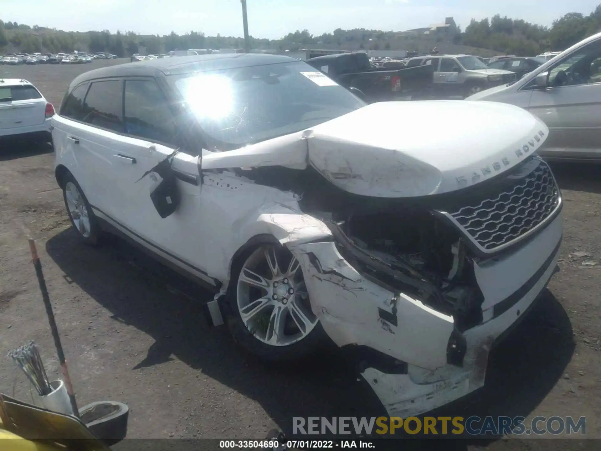 1 Photograph of a damaged car SALYJ2EX6MA303276 LAND ROVER RANGE ROVER VELAR 2021