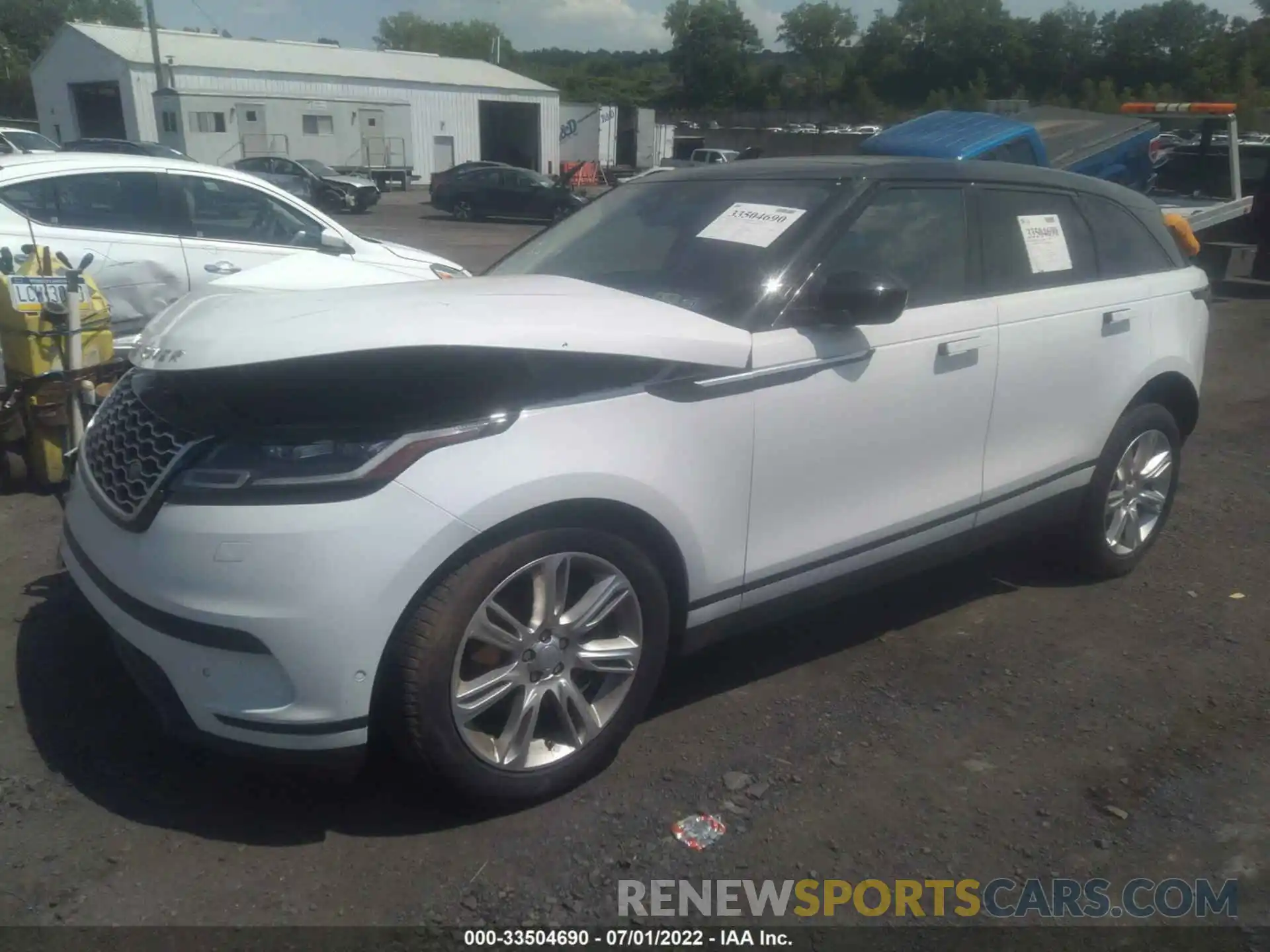 2 Фотография поврежденного автомобиля SALYJ2EX6MA303276 LAND ROVER RANGE ROVER VELAR 2021